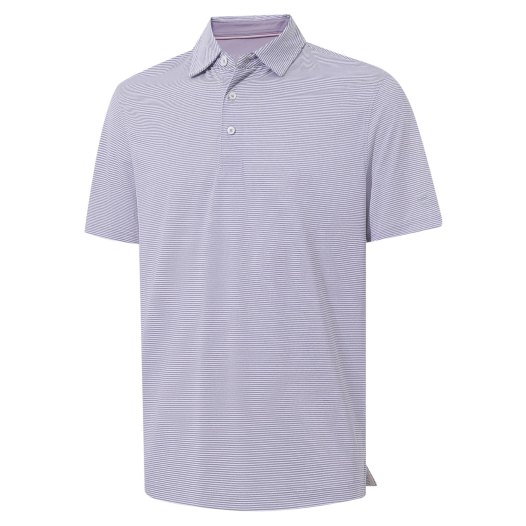 M MAELREG Men's Jacquard Stripe Golf Shirts Quick Dry Performance Short Sleeve Moisture Wicking Polo Shirt for Men