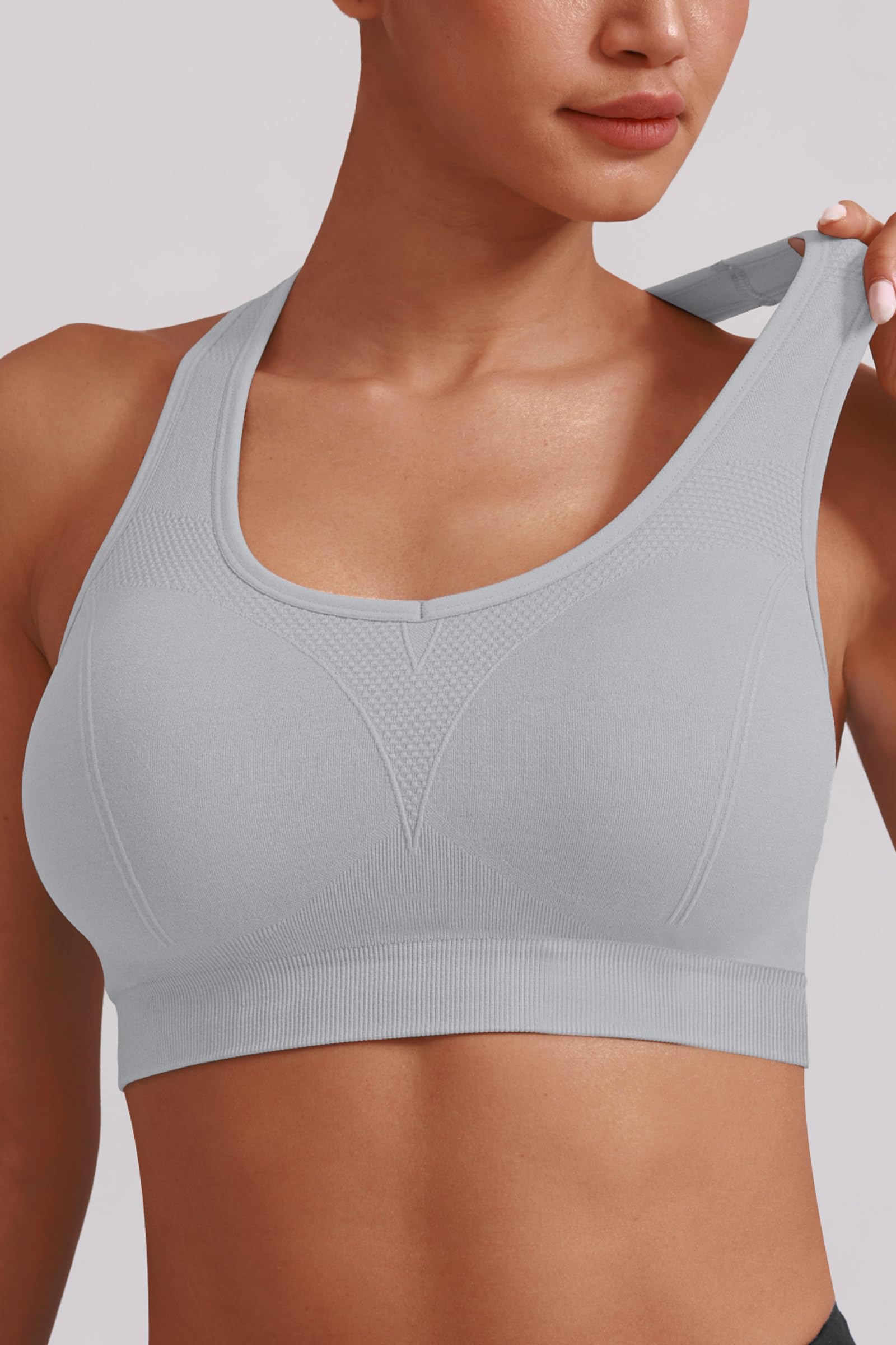MIRITY Women Racerback Sports Bras - High Impact Workout Gym Activewear Bra