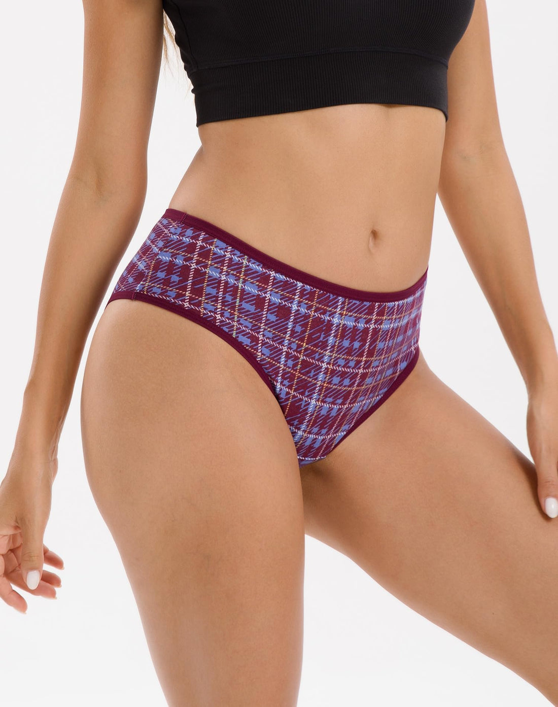 INNERSY Women's Cotton Underwear Cheeky Hipster Panties 6-Pack