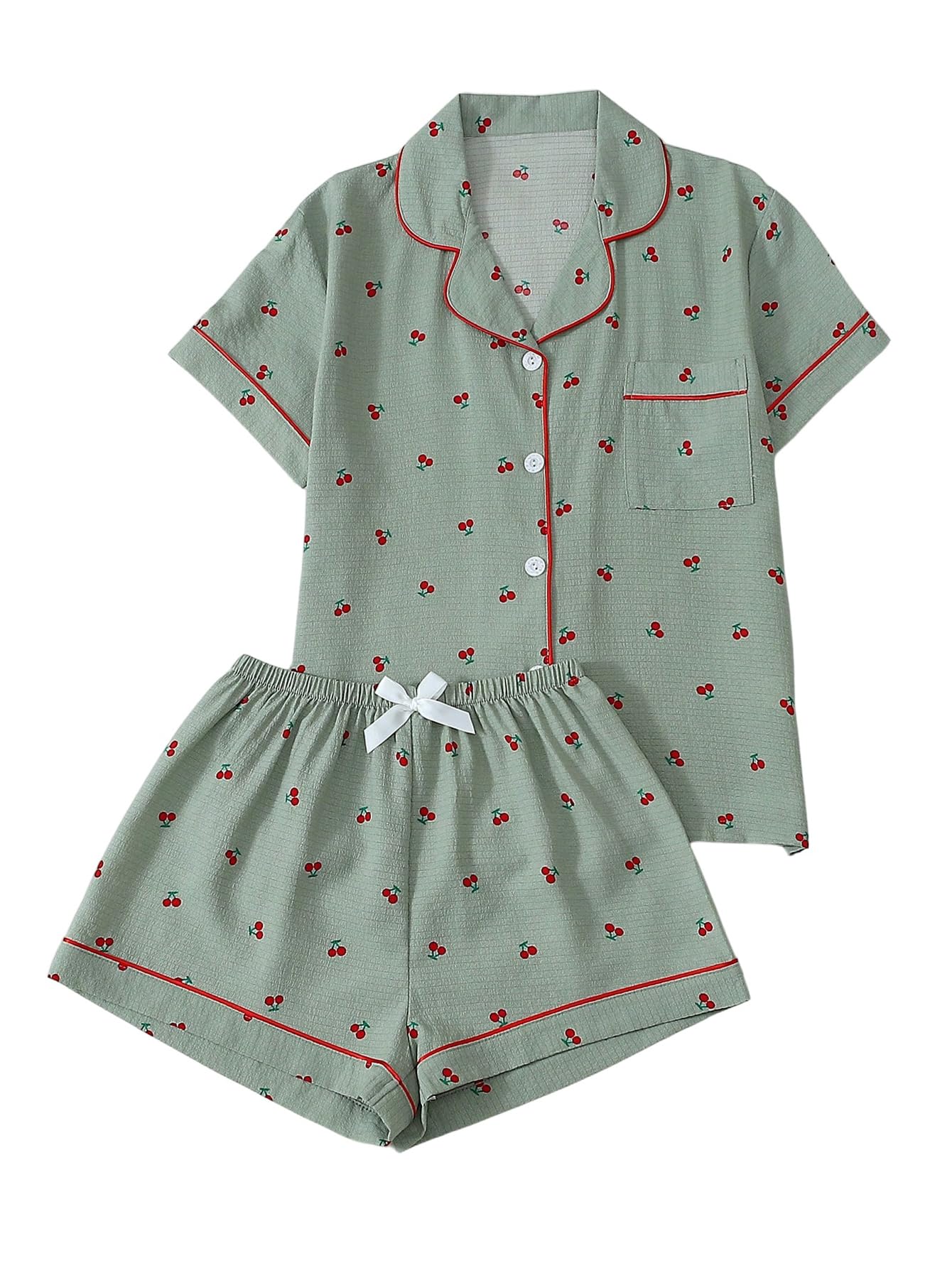 Verdusa Pajamas For Women Set 2 Piece Cute Pjs Sleepwear Lounge Sets