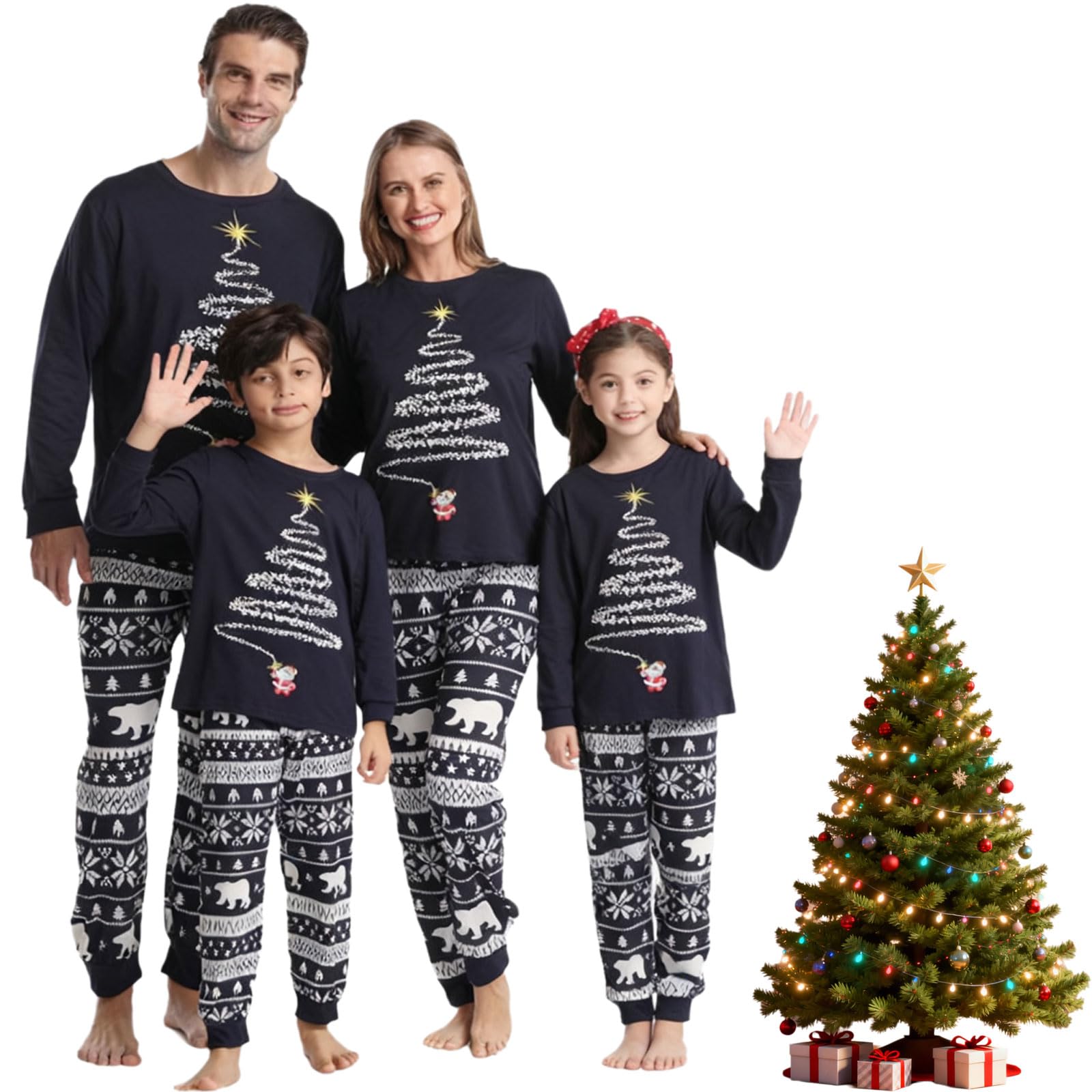 Matching Christmas Pjs For Family Christmas Family Set Family Christmas Matching Sets Family Sleepwear Pajamas