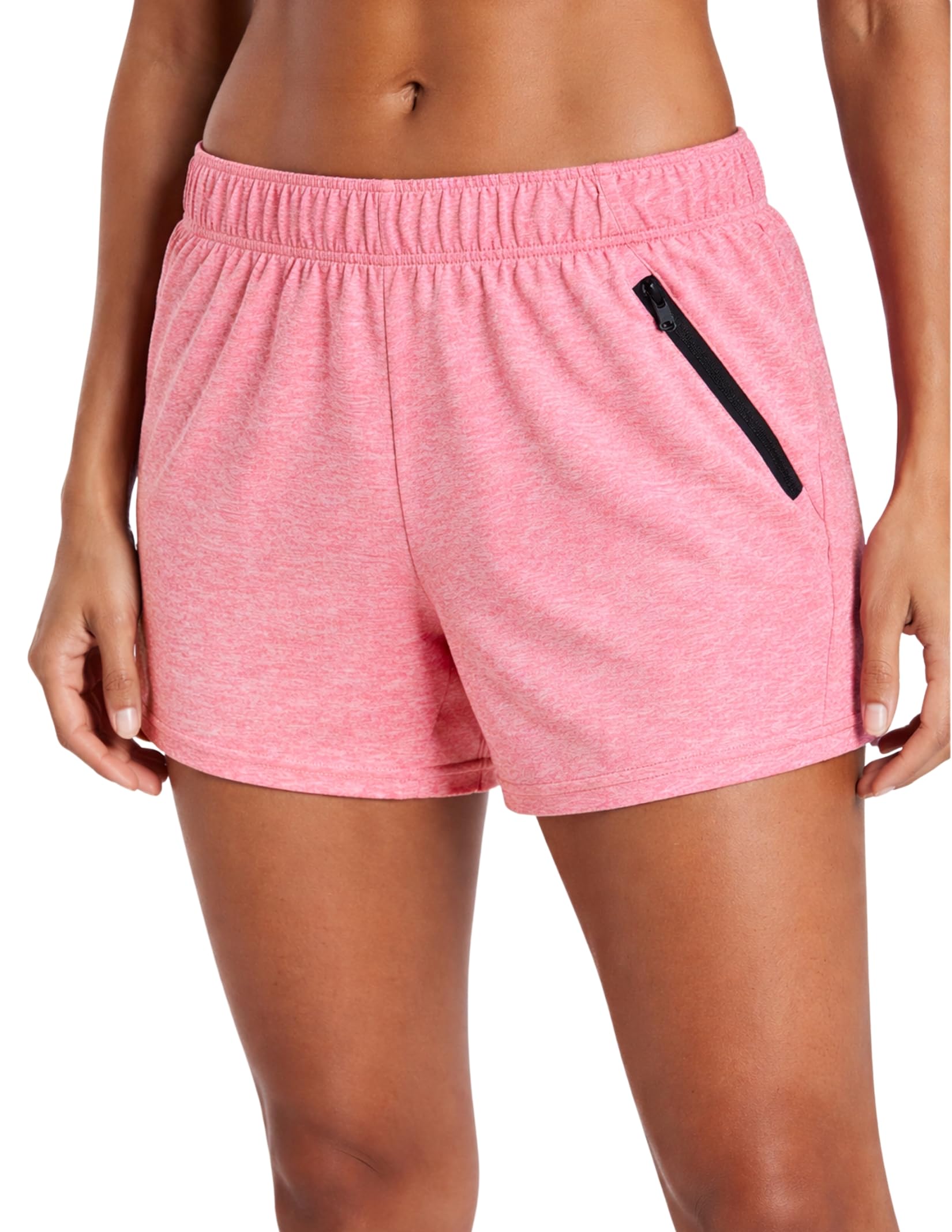 Liberty Imports 1 or 5 Pack Womens Lounge Workout Shorts with Zipper Pockets 5" Inseam Lightweight Athletic Casual Shorts