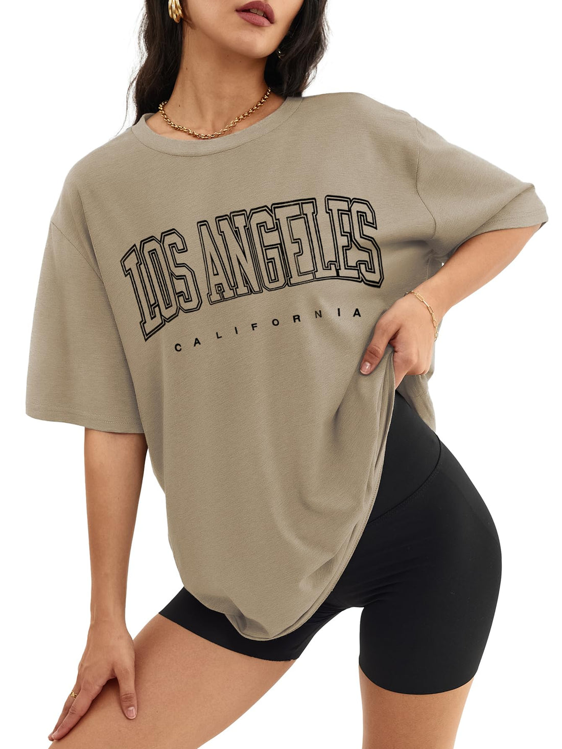 ATHMILE Womens Oversized T Shirts Casual Tee Workout Tops Gym Clothes Summer Loose Fit Short Sleeve Graphics Basic Y2K 2026