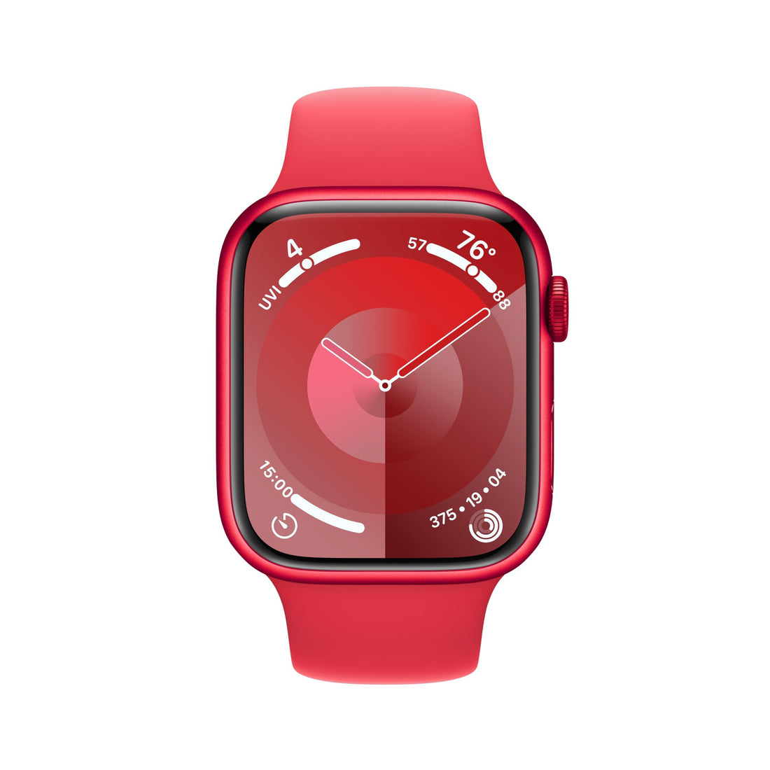 Apple Watch Series 9 [GPS 45mm] Midnight Aluminum Case with Midnight Sport Band M/L (Renewed)