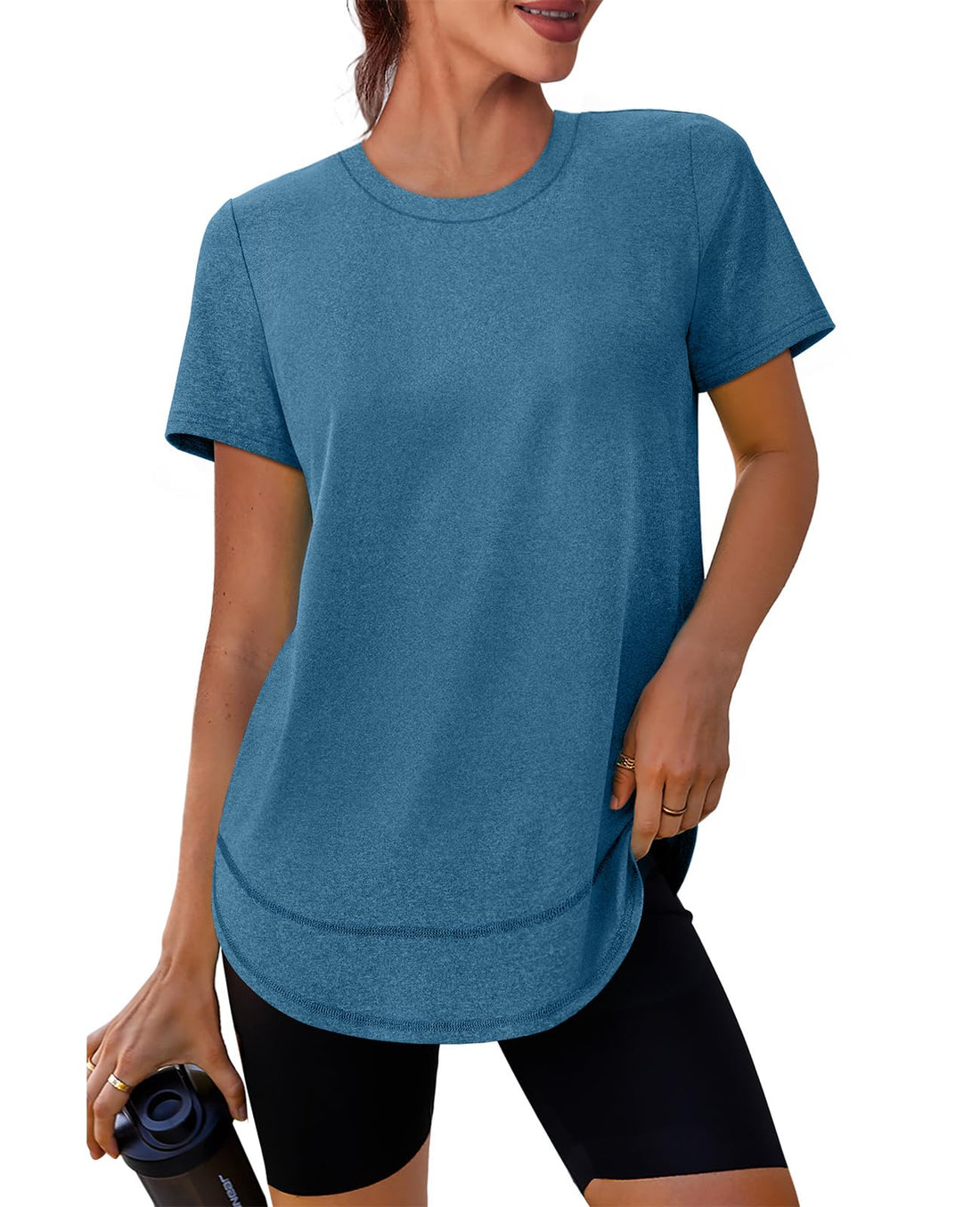 XIEERDUO Womens Workout Tops Short Sleeve Shirts Sun Protection UPF 50+ Quick Dry Outfits for Hiking Running S-3XL