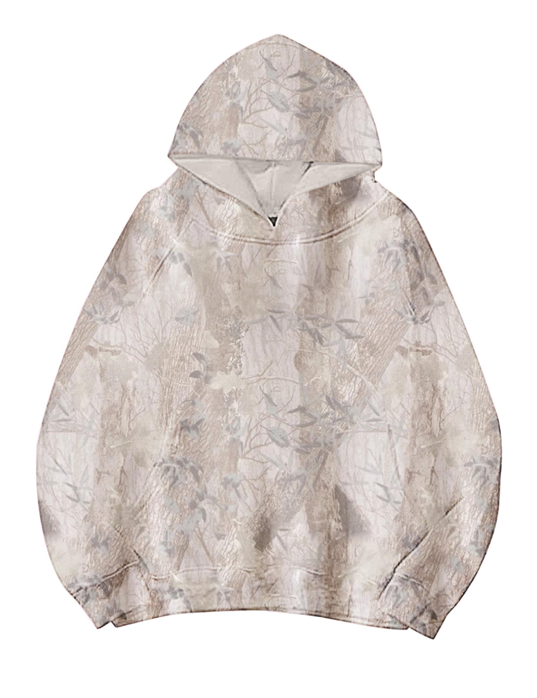 Lauweion Women Solid Basic Fleece Letter Loose Hoodie Sweatshirt Long Sleeve Kangaroo Pocket Drop Shoulder Pullovers Top