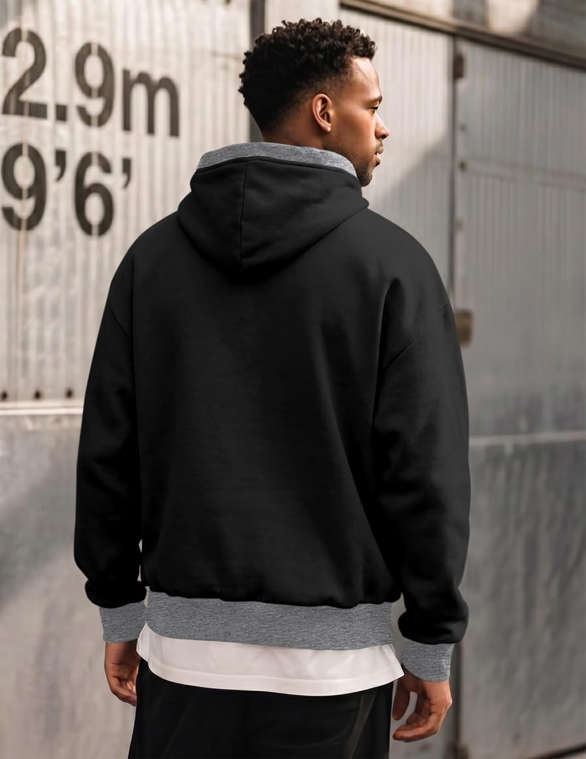 JMIERR Men's Hoodies Sweatshirts Casual Fleece Pullover Hoodie Pocket | Cotton, Casual Hooded, Drawstring, Fleece, Long Sleeve, Kangaroo Pocket, Fall, Winter, Warm Clothing