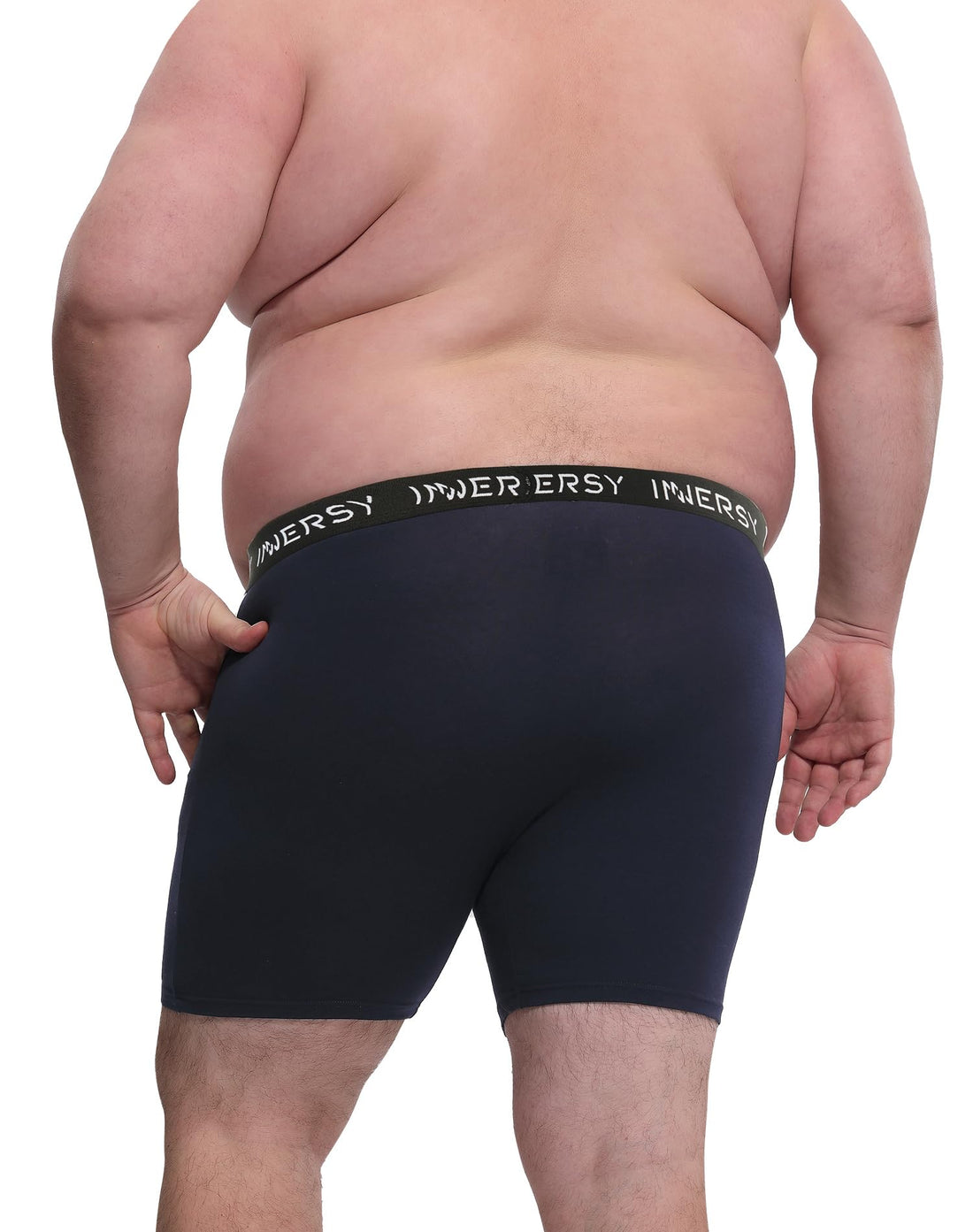 INNERSY Men's Big and Tall Boxer Briefs Cotton Moisture Wicking Underwear 4-Pack
