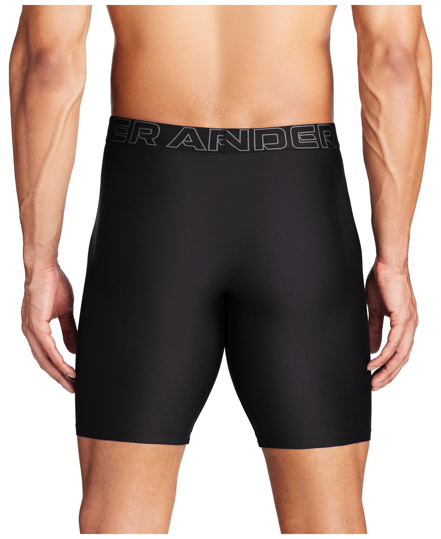 Under Armour Men's Performance Tech Long-Leg Boxerjock Brief Underwear, 9" Inseam, All-Day Comfort & Ultra-Soft, 3-Pack