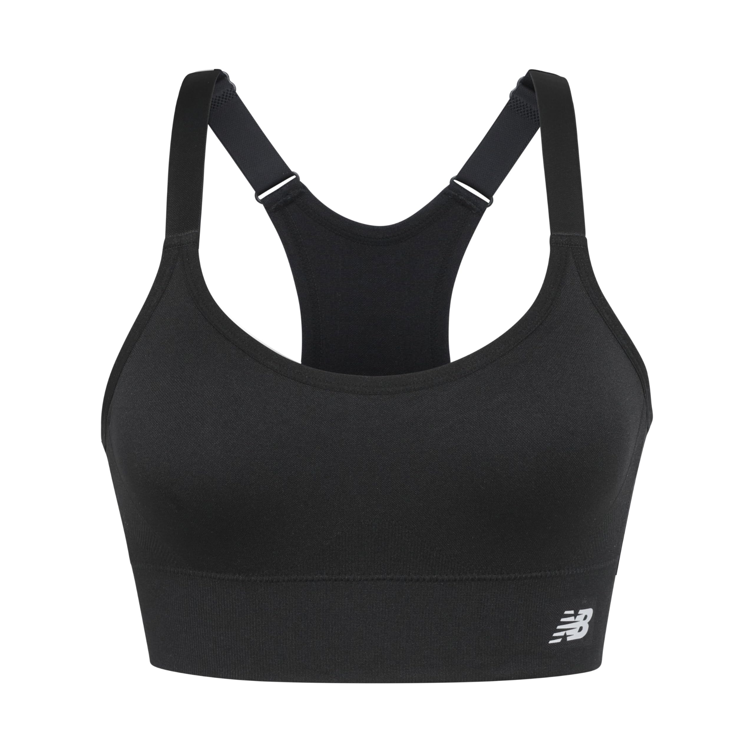 New Balance 3 Pack Seamless Sports Bras for Women, Cami Keyhole Breathability, Gym Sports Bra, Yoga Workout Set
