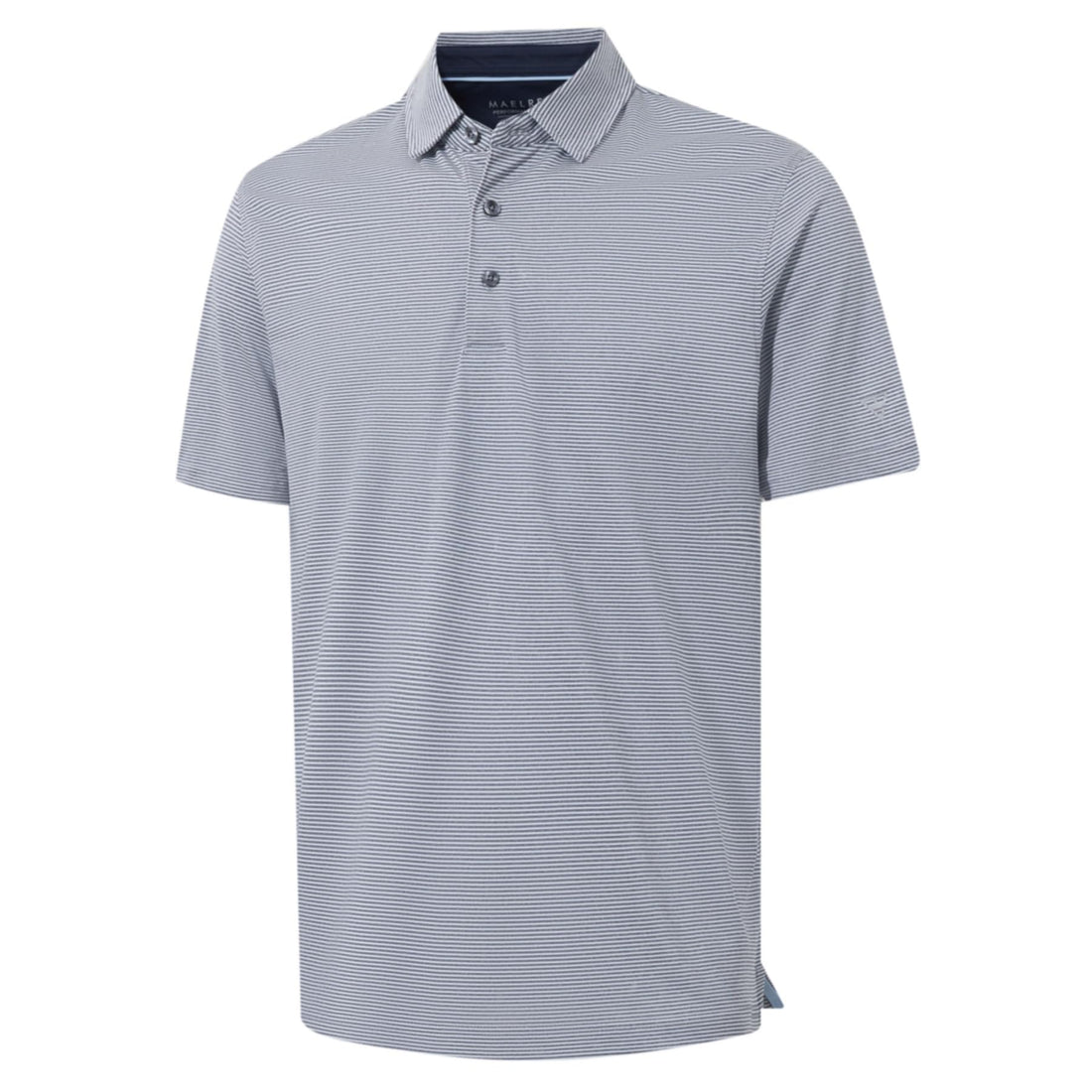 M MAELREG Men's Jacquard Stripe Golf Shirts Quick Dry Performance Short Sleeve Moisture Wicking Polo Shirt for Men