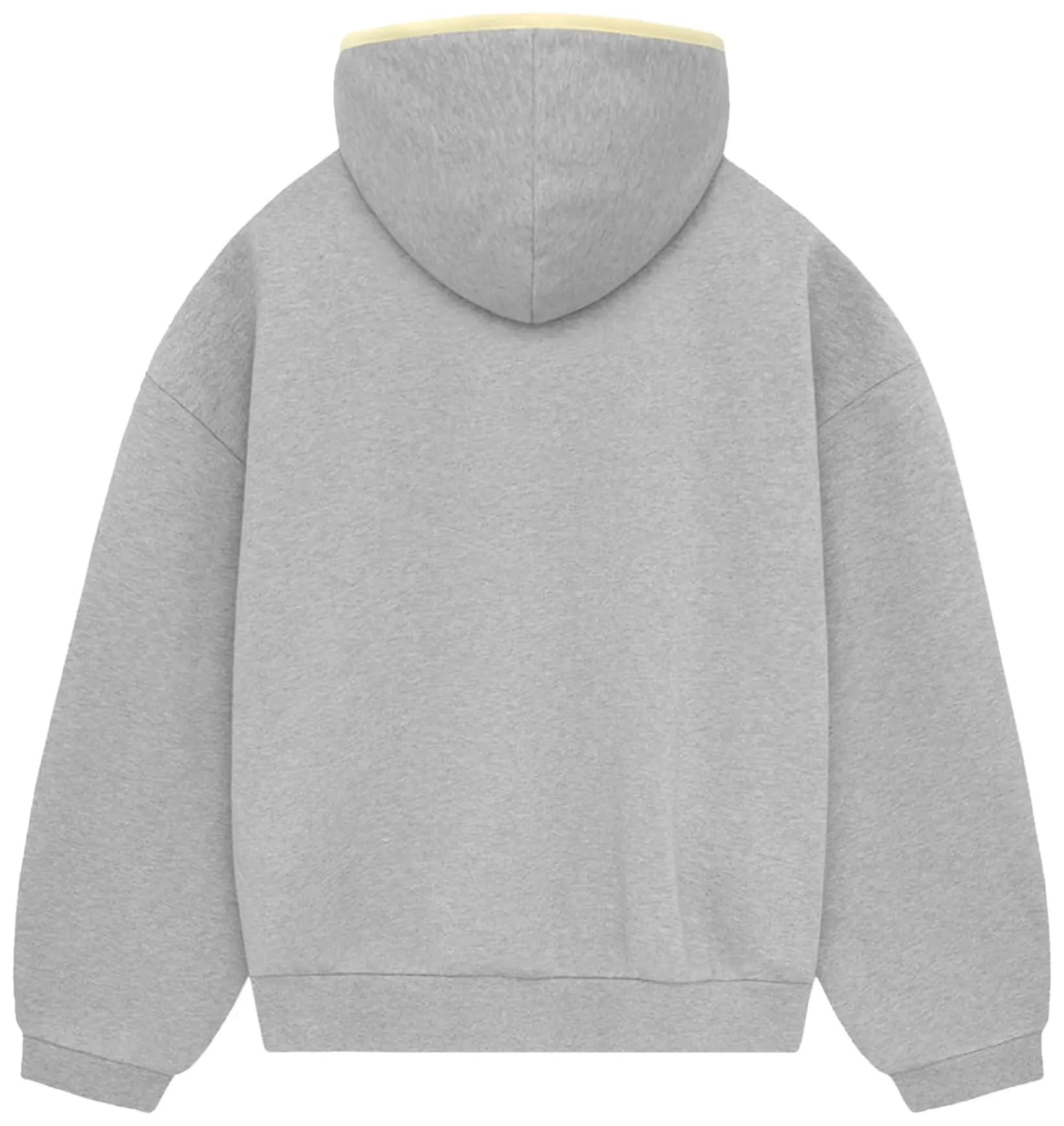 Essentials Basic Pullover Hoodie, Cotton Blend, Adult Oversized Men Size, One Size Down