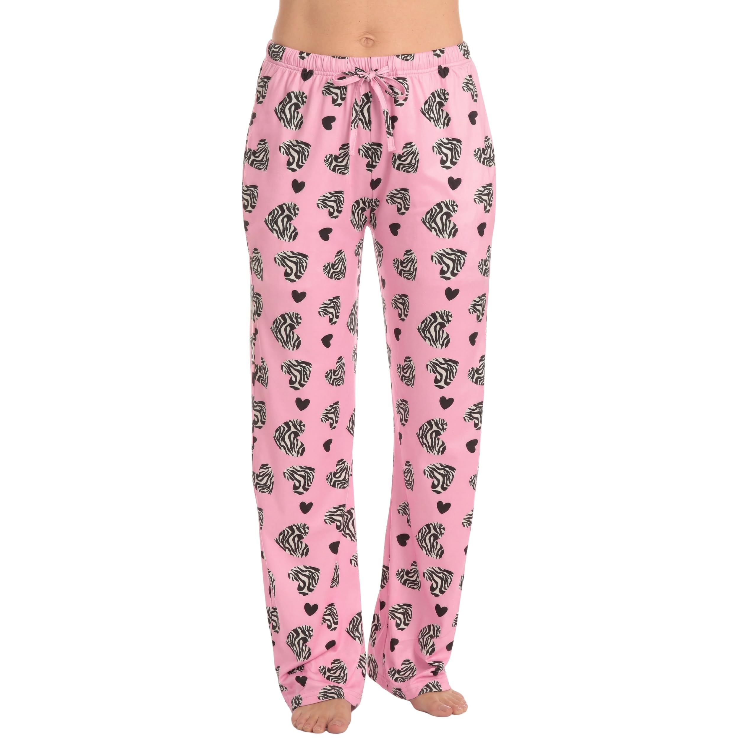 Just Love Women's Pajama Pants, Soft Stretch Jersey PJ Bottoms with Two Pockets, Elastic Waist and Drawstring