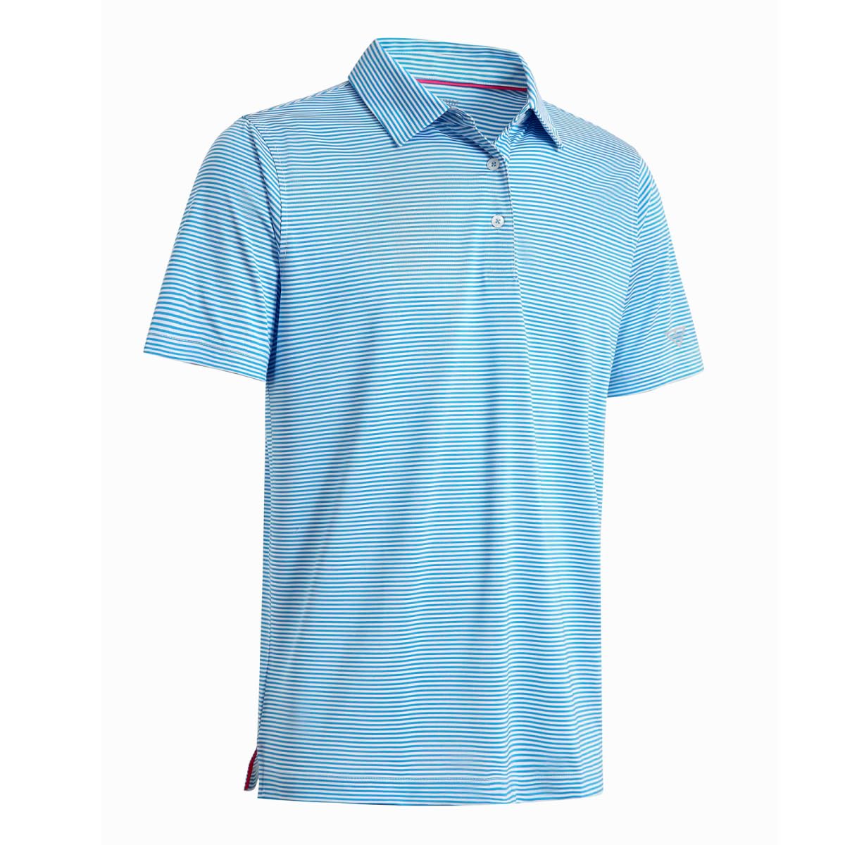 Men's Golf Polo Shirts Short Sleeve Striped Performance Moisture Wicking Dry Fit Golf Shirts for Men
