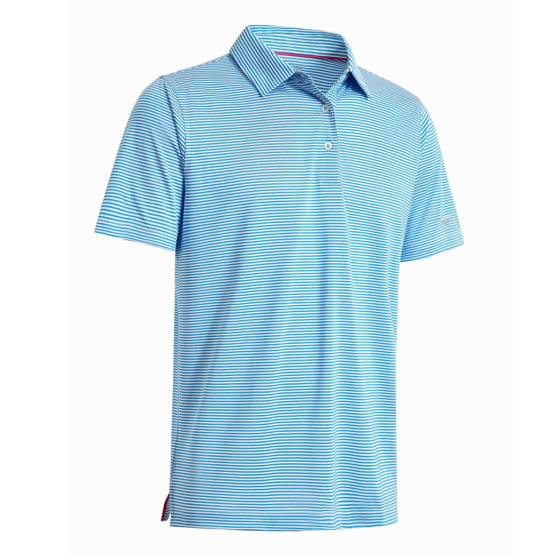 Men's Golf Polo Shirts Short Sleeve Striped Performance Moisture Wicking Dry Fit Golf Shirts for Men
