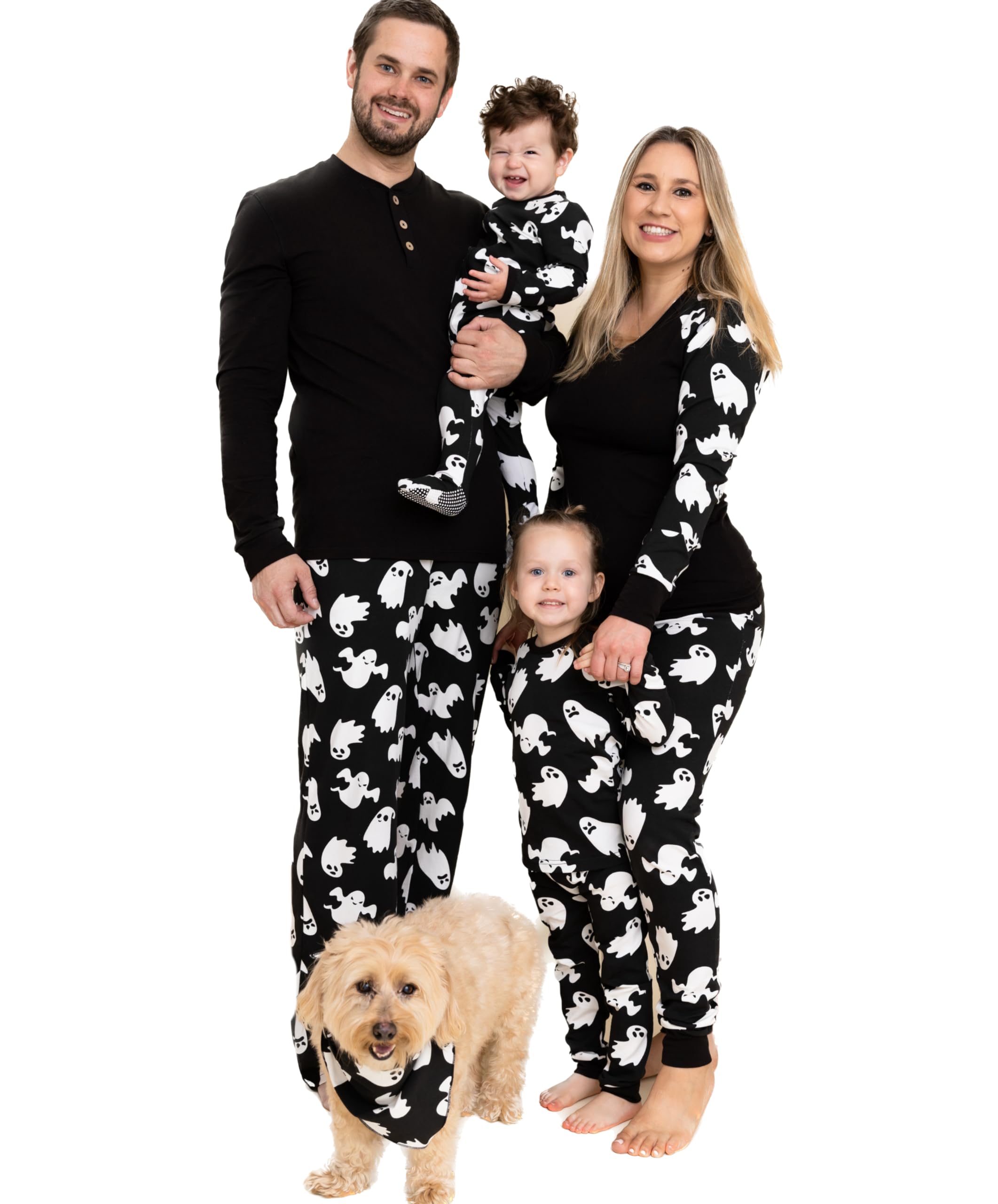 Owlivia Christmas Halloween Pajamas For Family, Organic Cotton Holiday Pjs Matching Sets