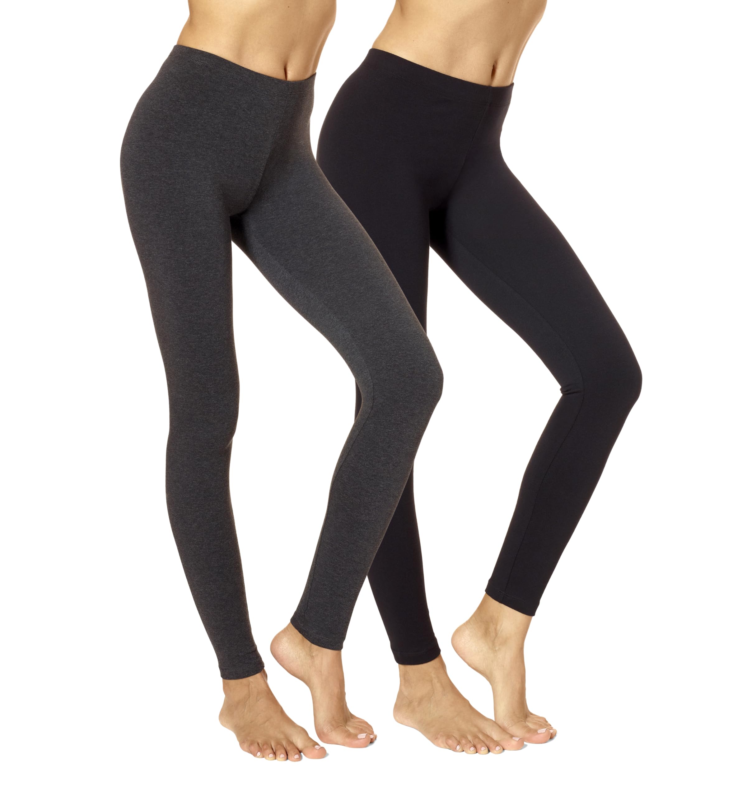 no nonsense Women's Leggings - Soft Cotton Feel, Comfortable & Perfect for Layering, Gentle Elastic Waistband