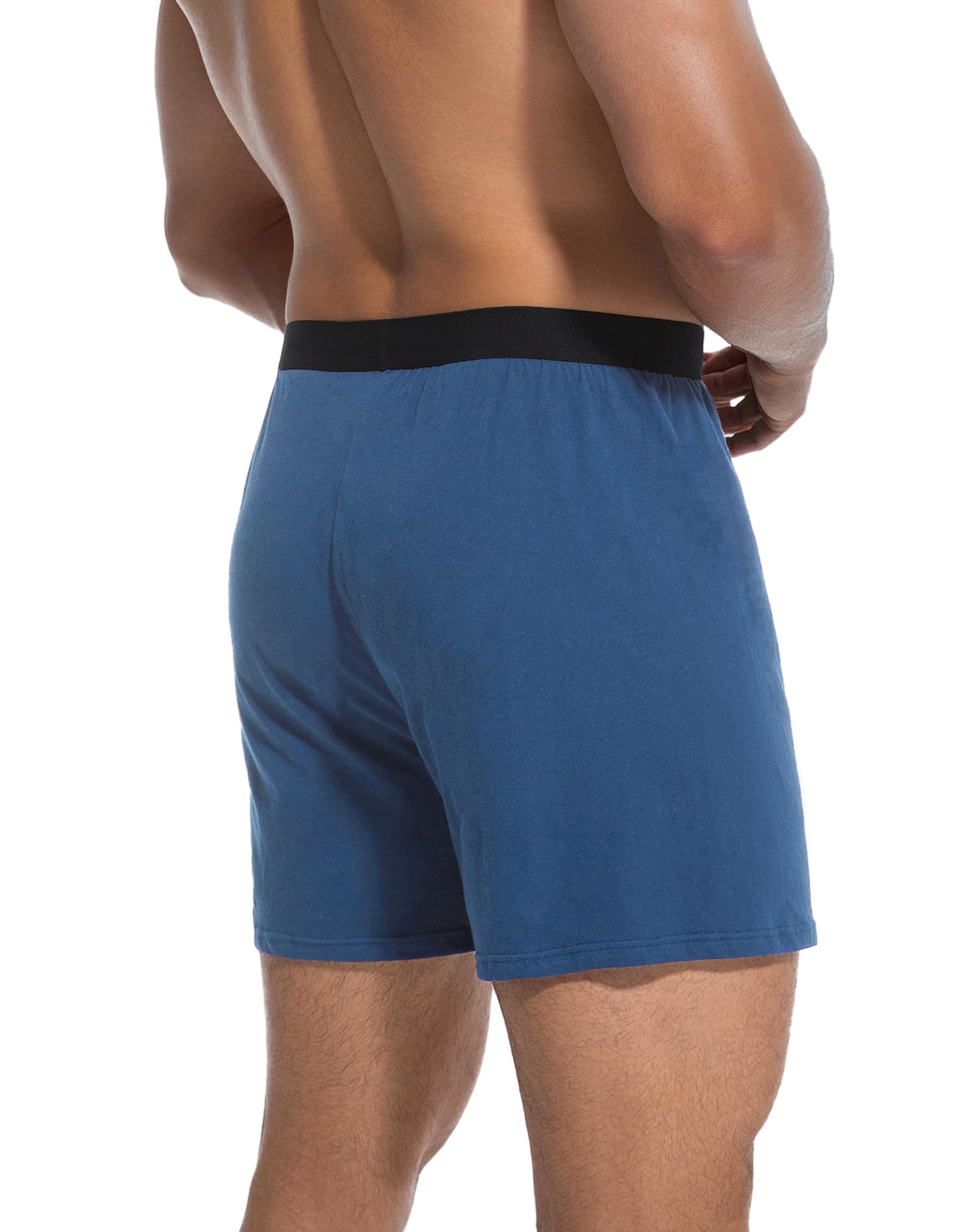INNERSY Men's Boxer Shorts Loose Fit Soft Cotton Boxers for Men 4 Pack
