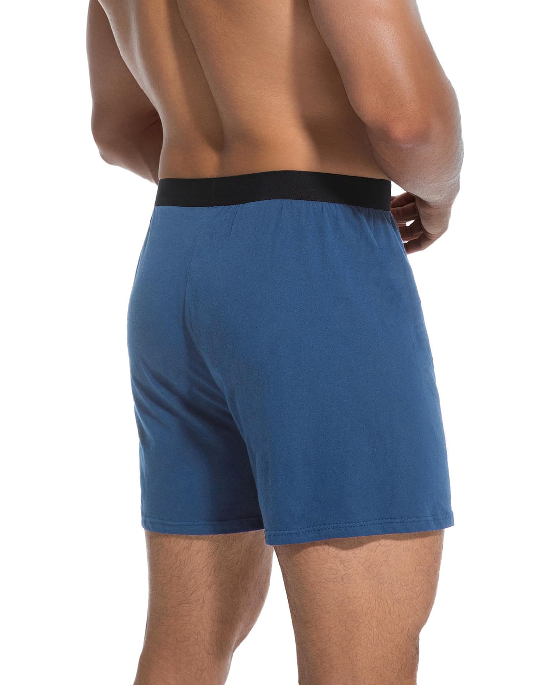 INNERSY Men's Boxer Shorts Loose Fit Soft Cotton Boxers for Men 4 Pack