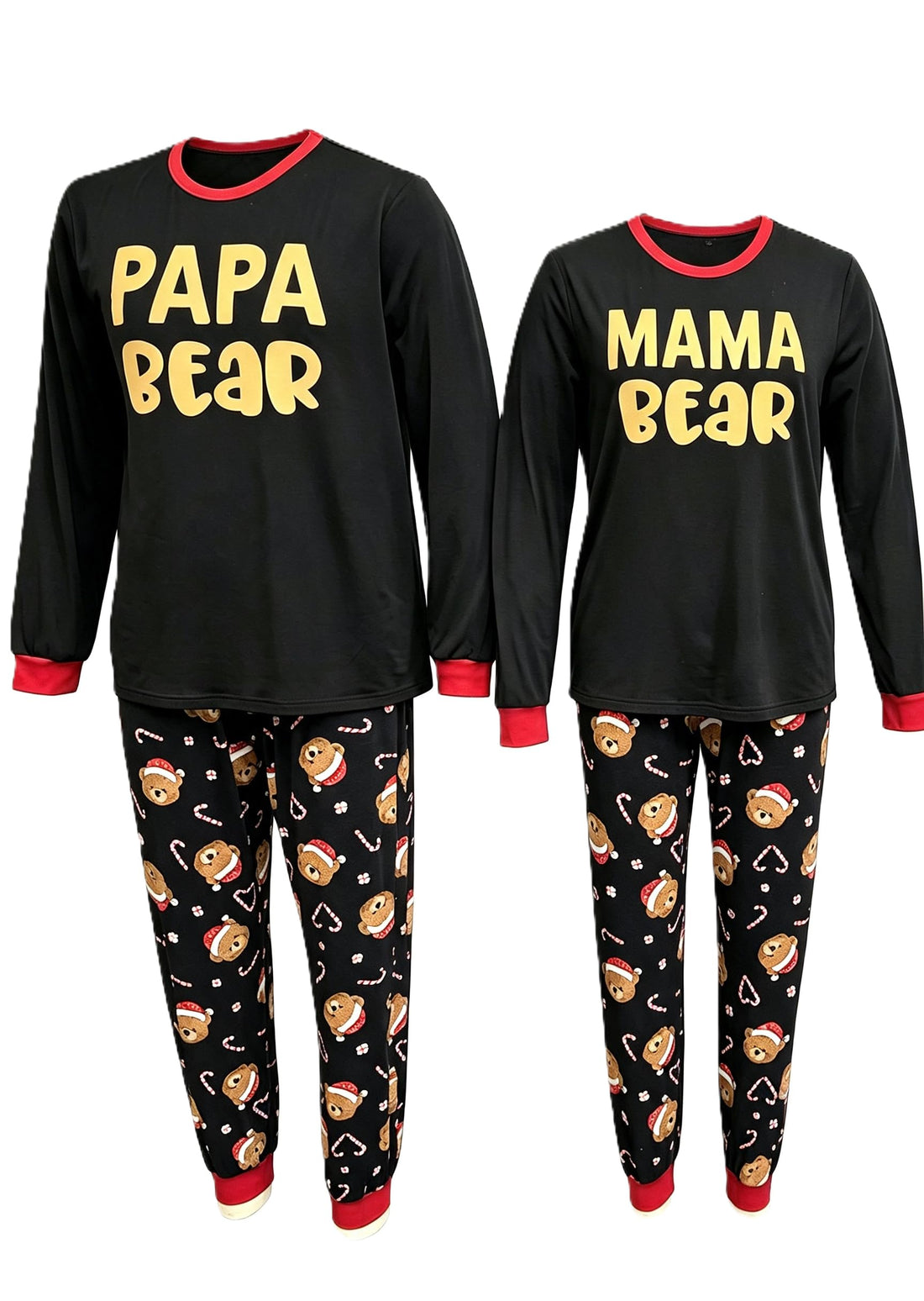 PATPAT Family Christmas Pajamas Matching Sets Gingerbread PJs with Socks