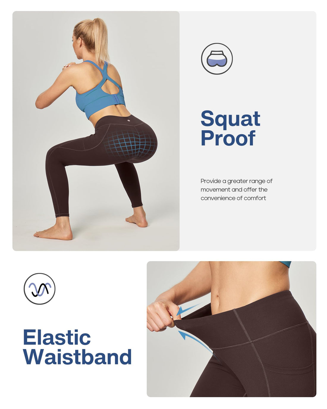 Heathyoga Leggings with Pockets for Women Tummy Control High Waisted Yoga Pants Women Compression Workout Leggings