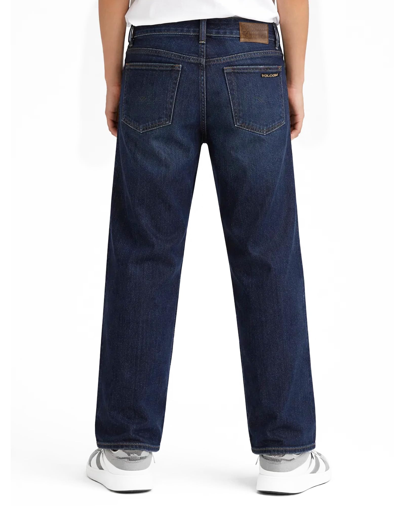 Volcom Boys' Regular Fit Pull-On Denim Jeans, 5-Pocket Style | Relaxed Comfort That Moves with Growing Kids, a Classic Timeless Look for School, Weekends or Everyday Wear