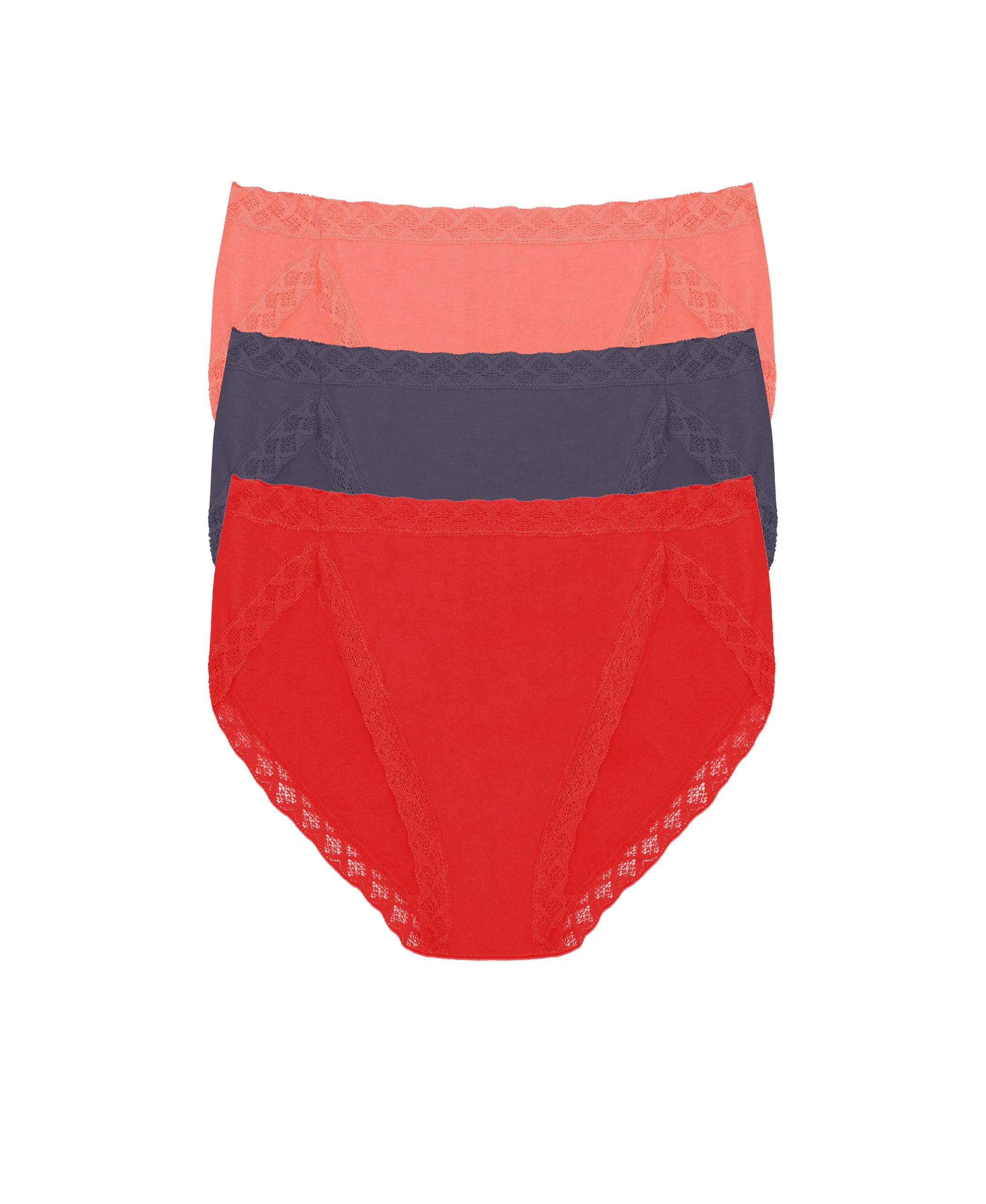 Natori Women's Pima Bliss French Cut Briefs 3 Pack