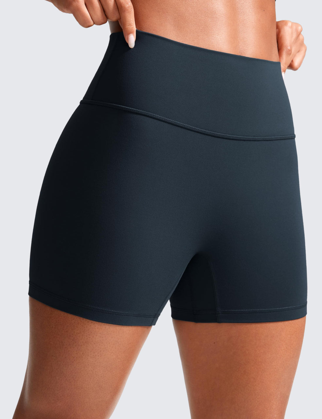 CRZ YOGA Secretsculpt Biker Shorts 4" | Booty Scrunch Butt, Butterlift, Buttery Soft, Moderate Compression, Workout, Pilates, No Front Seam, High Waist, for Women