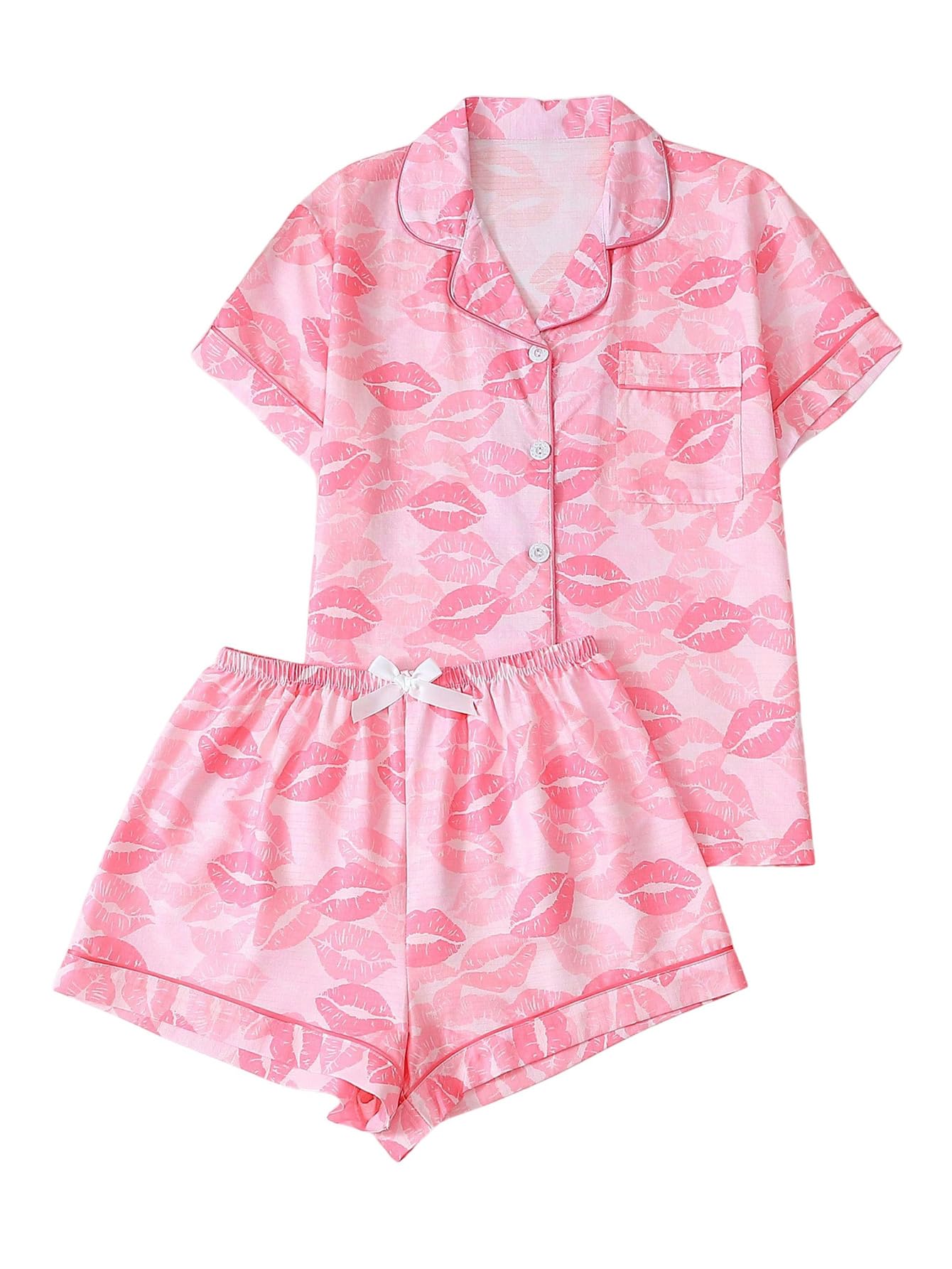 Verdusa Pajamas For Women Set 2 Piece Cute Pjs Sleepwear Lounge Sets