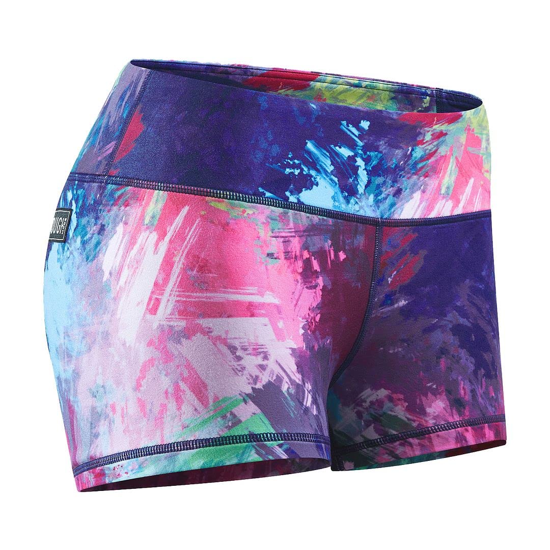 Tough Mode Womens 3" Lightweight Running WOD Volleyball Shorts Workout Mesh Liner Zip Pocket