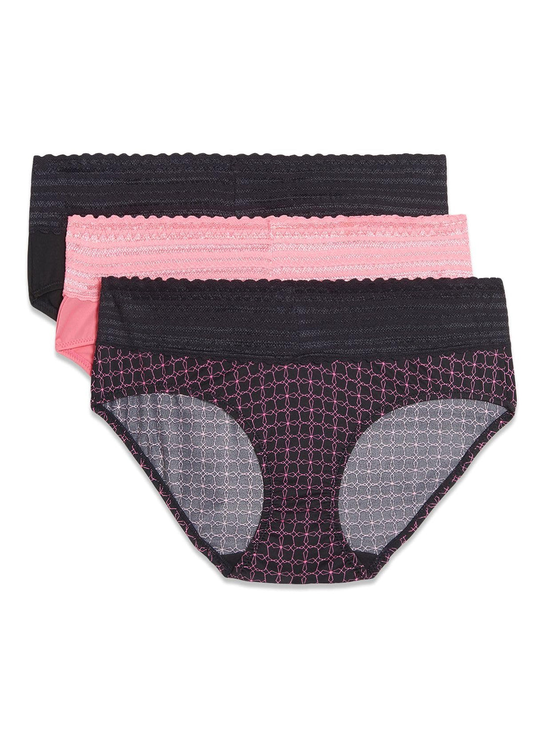 Warner's womens Blissful Benefits No Muffin 3 Pack Hipster Panties