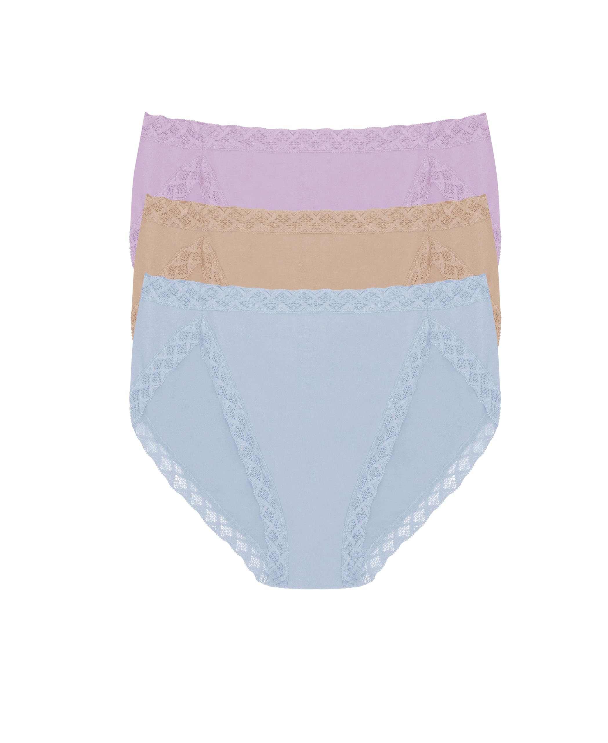 Natori Women's Pima Bliss French Cut Briefs 3 Pack