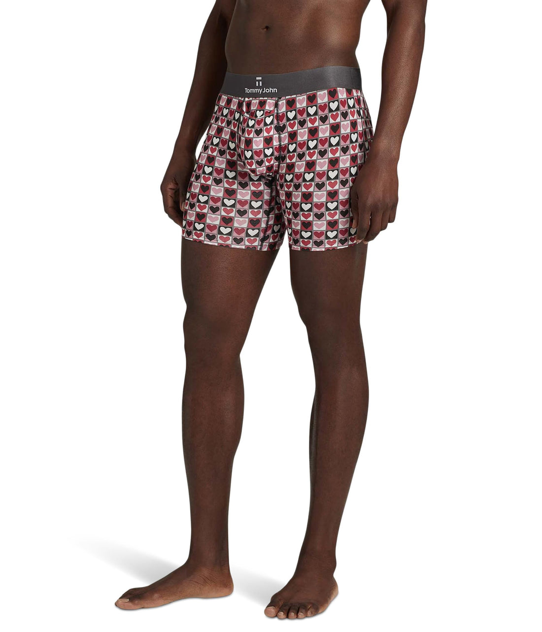 Tommy John Men's Mid-Length Boxer Briefs - Second Skin Fabric - 6" Inseam, Underwear with Contour Pouch and Quick Draw Fly