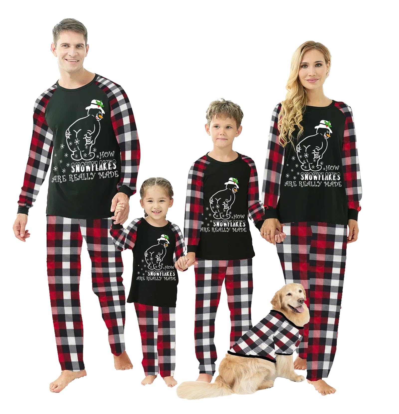 WephuPSho Christmas Family Matching Pajamas, Festive Xmas Jammies Sets for the Whole Family, Holiday Pjs Christmas