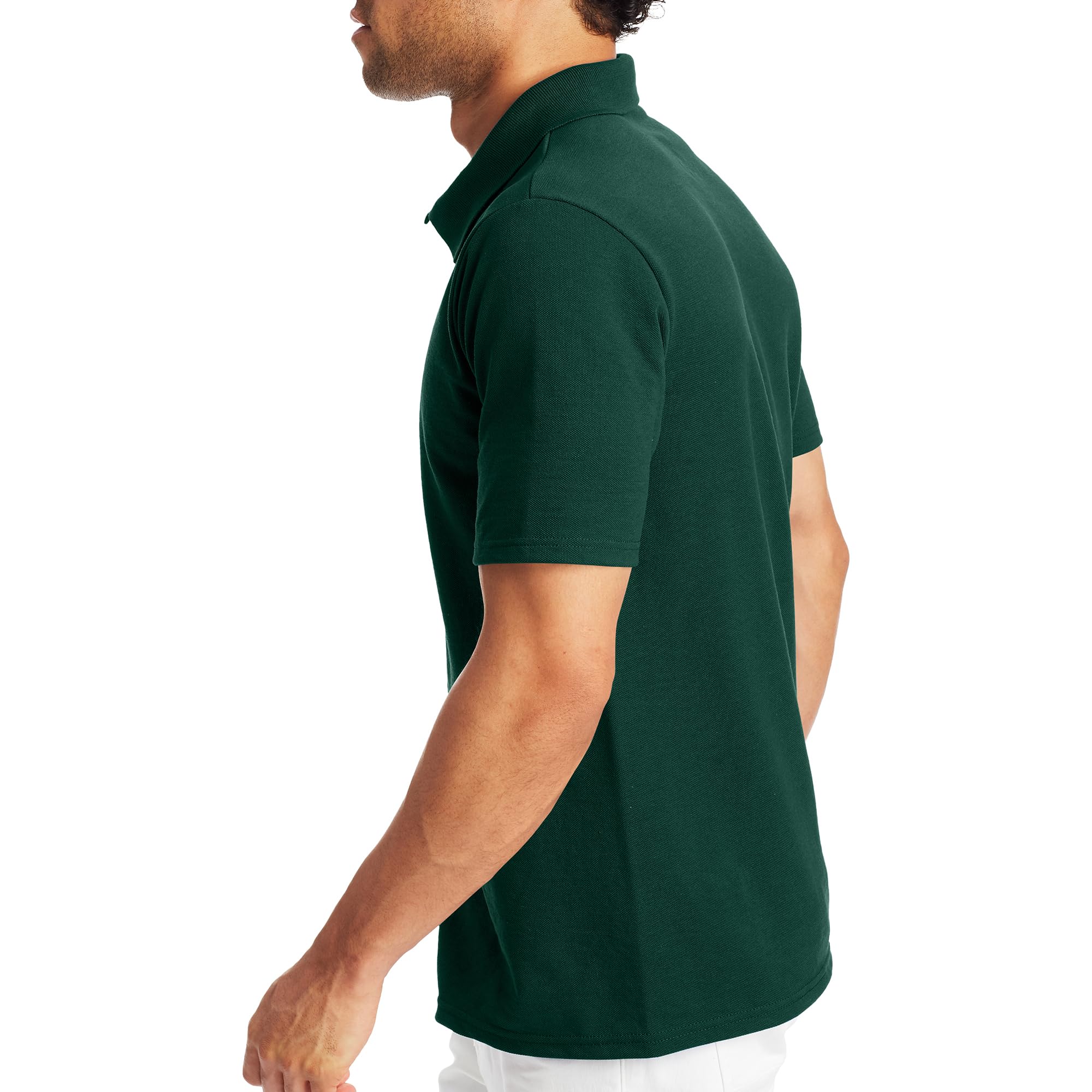Hanes Men’s X-Temp Short Sleeve Polo Shirt, Midweight Men's Shirt