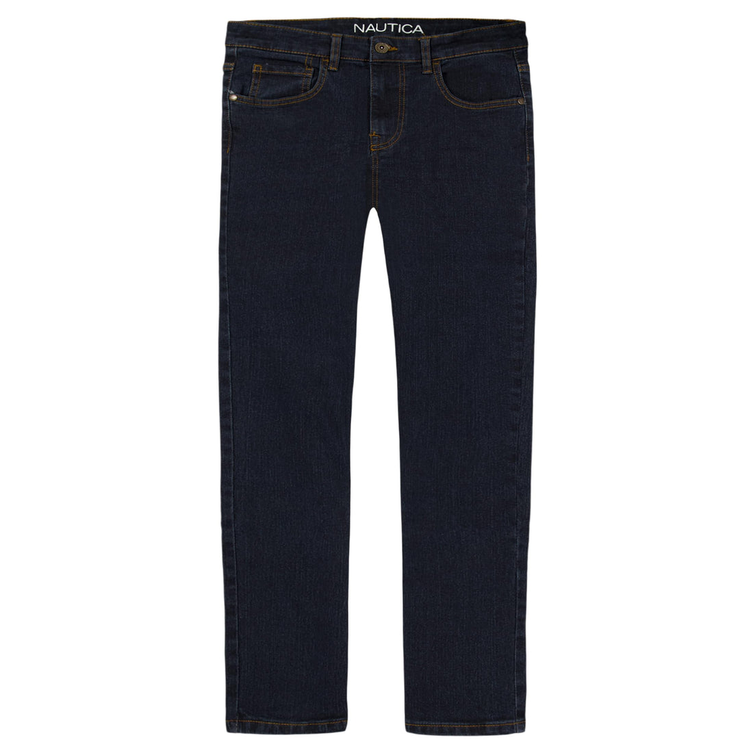 Nautica Boys' Classic Fit Straight Leg Denim Jeans, 5-Pocket Style, Zipper Fly & Button Closure