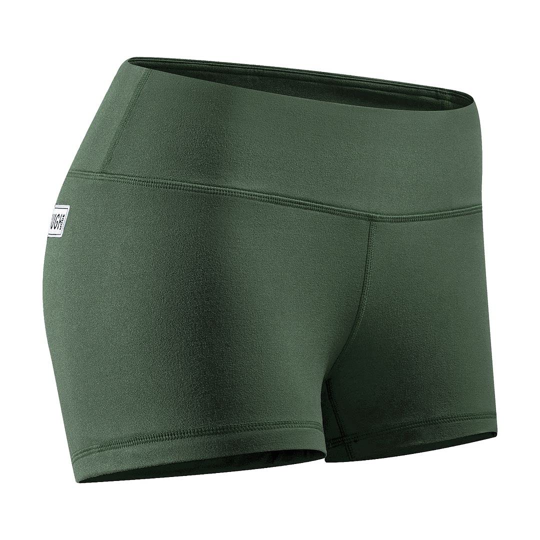 Tough Mode Womens 3" Lightweight Running WOD Volleyball Shorts Workout Mesh Liner Zip Pocket