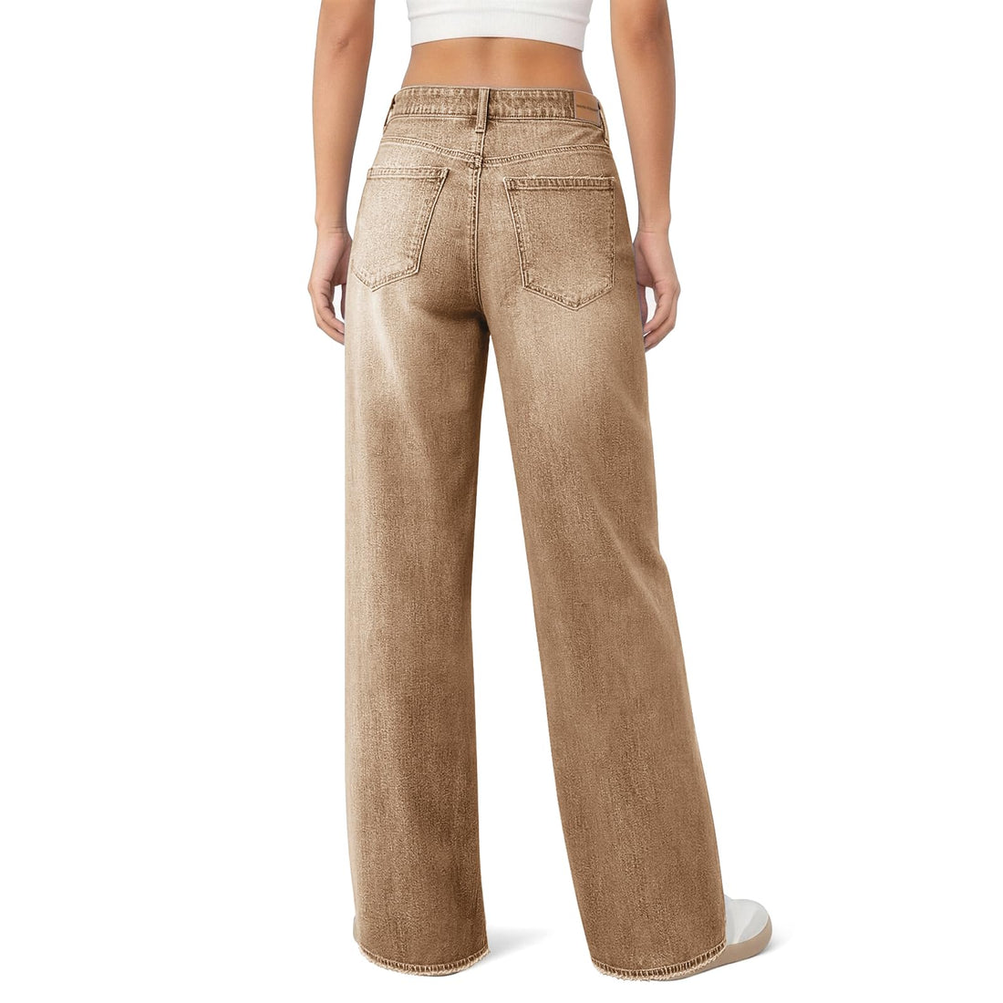 Women's Wide Leg Jeans High Waisted Baggy Straight Leg Loose Stretchy Casual Denim Pants
