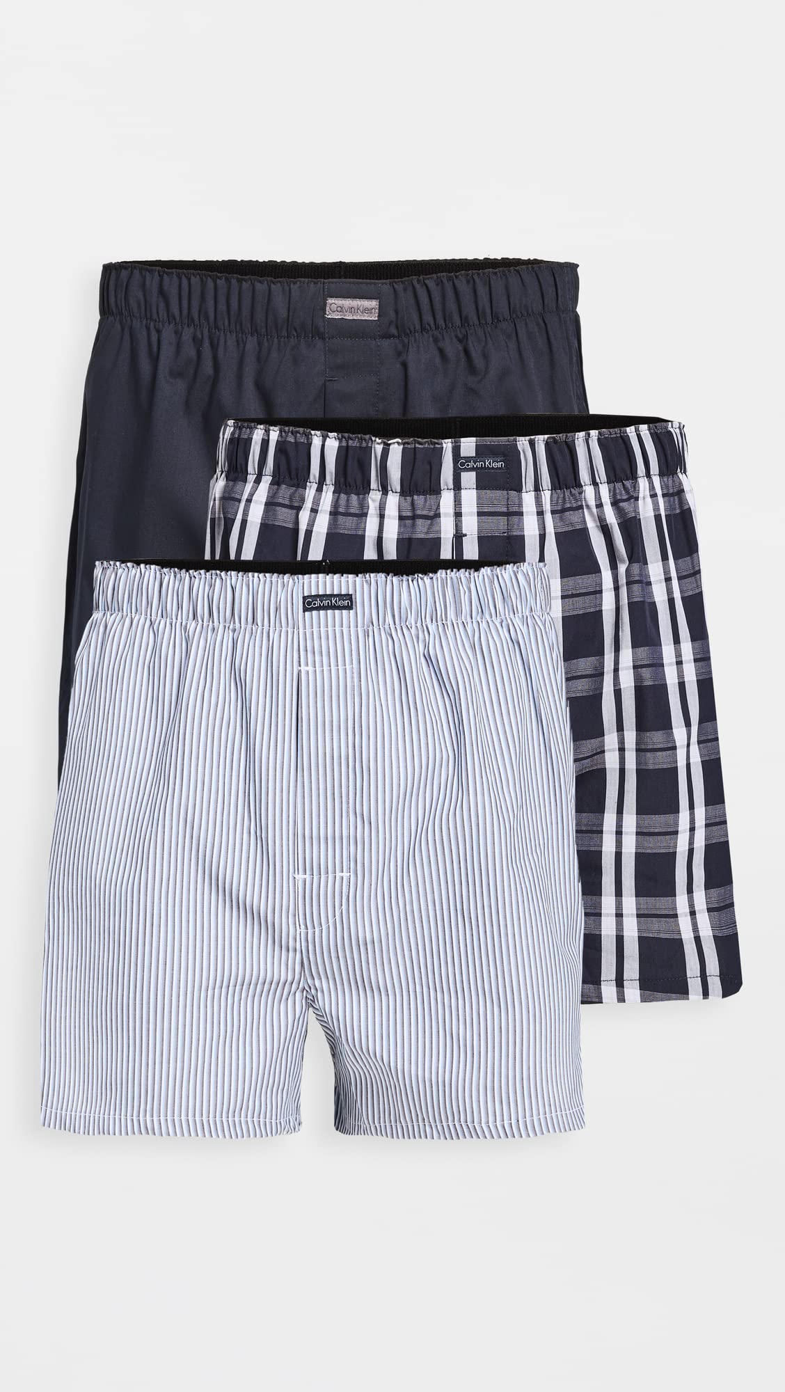 Calvin Klein Men's Underwear Cotton Classics 3-pack Woven Boxer
