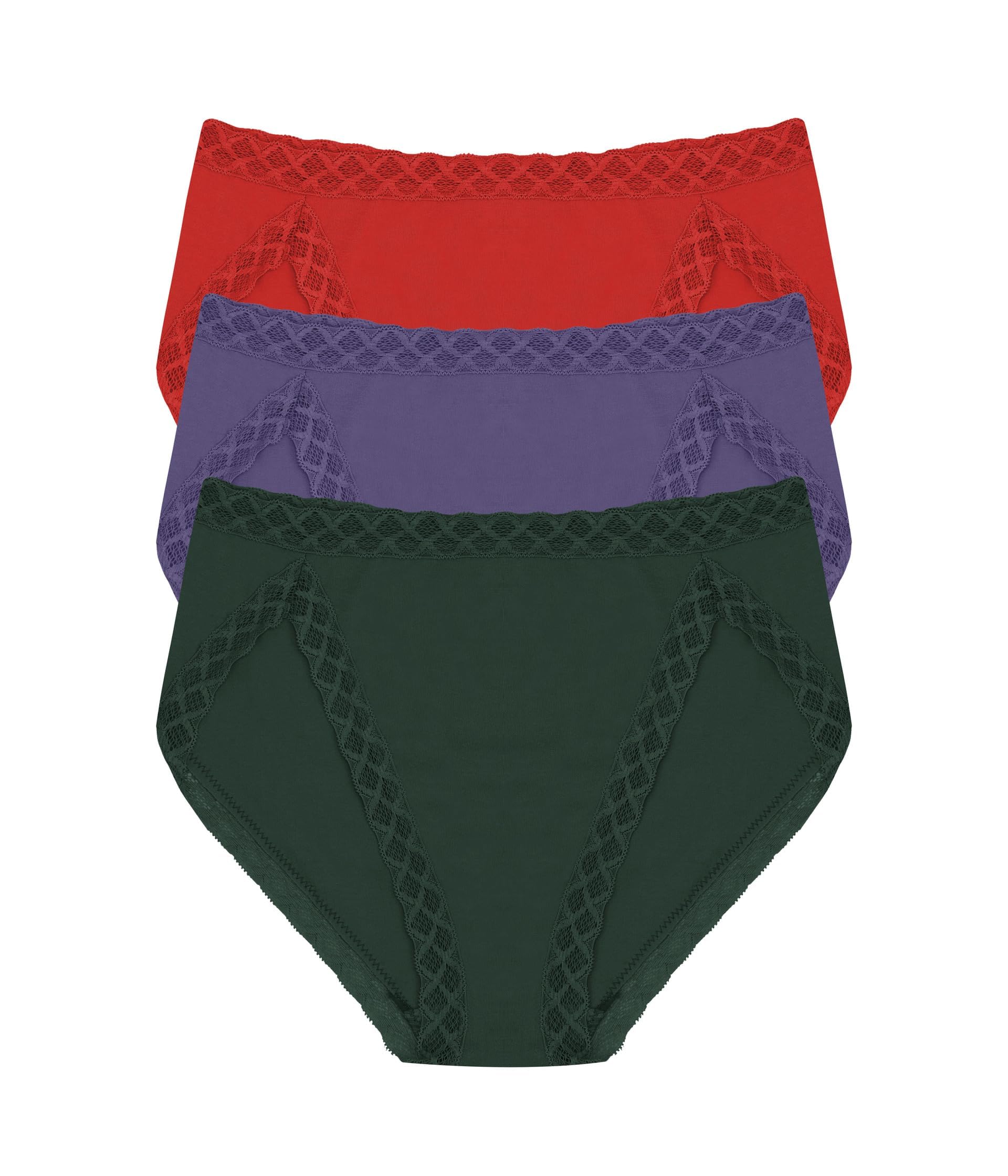 Natori Women's Pima Bliss French Cut Briefs 3 Pack