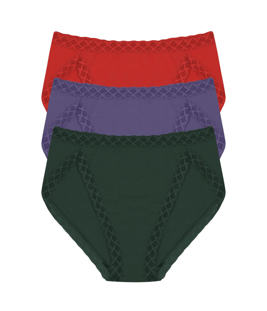 Natori Women's Pima Bliss French Cut Briefs 3 Pack