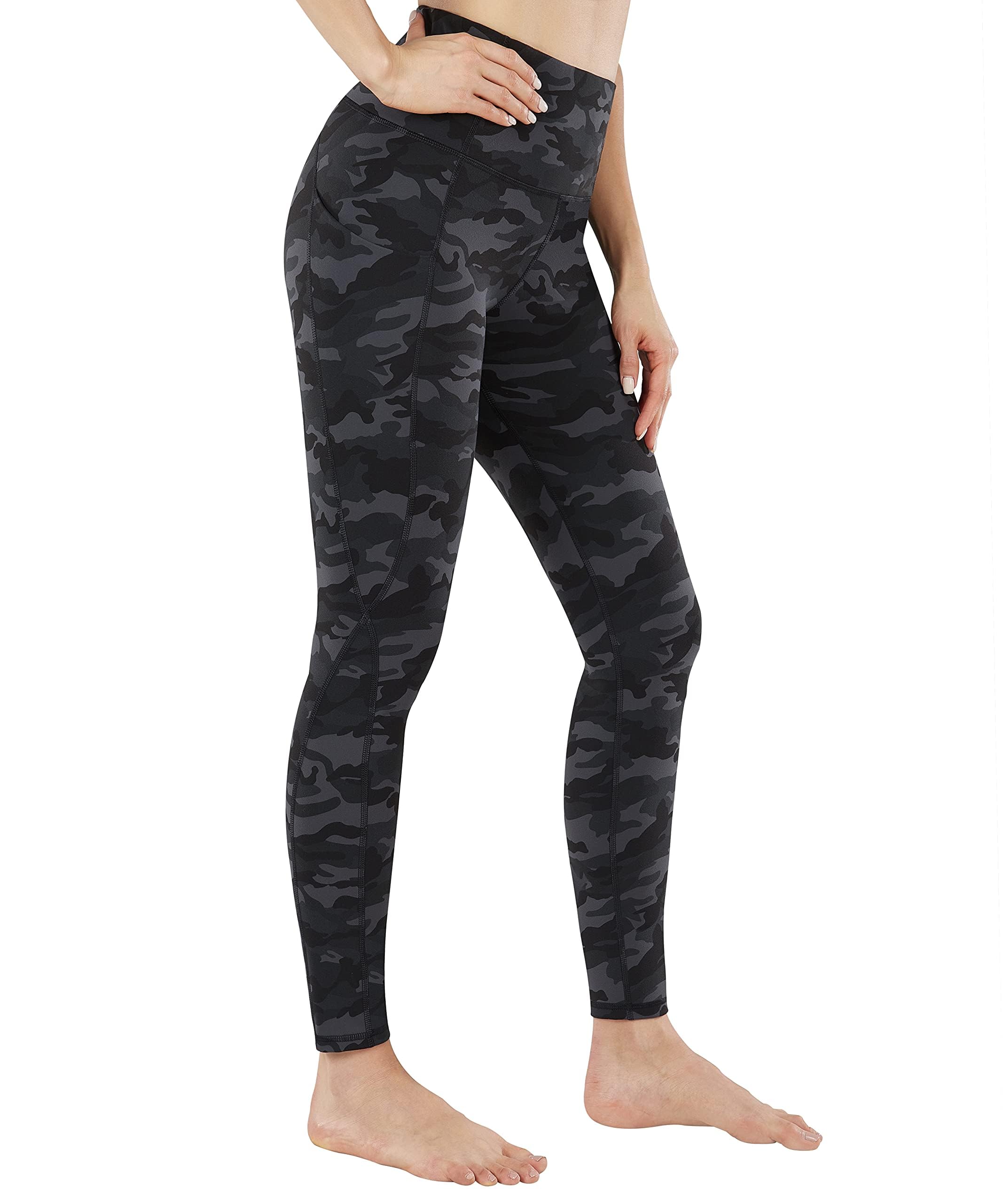 PHISOCKAT 2 Pack High Waist Yoga Pants with Pockets Tummy Control Leggings | Compression Leggings For Women,Non See-Through,4 Way Stretch,Breathable Fabric, Workout Leggings