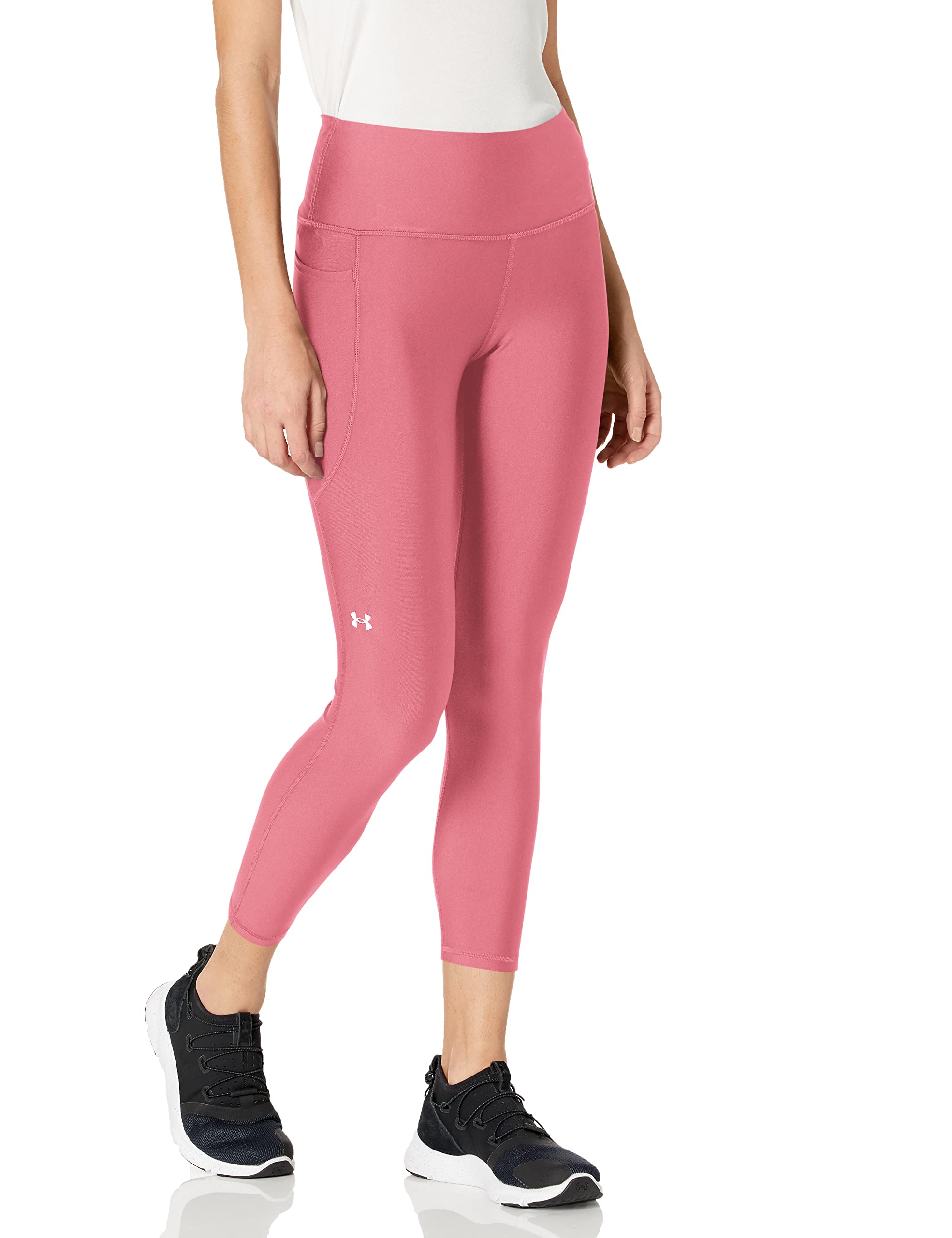 Under Armour Women's HeatGear Armour High Waisted Ankle No-Slip Leggings