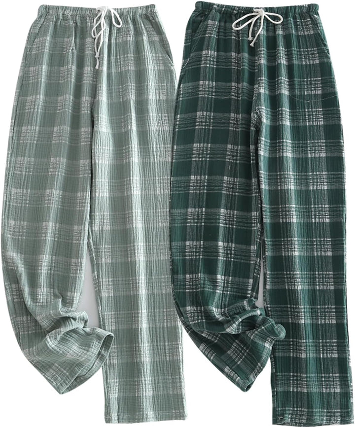 STMAHER Men's Cotton Pajama Bottoms Lightweight Sleep Lounge Pants