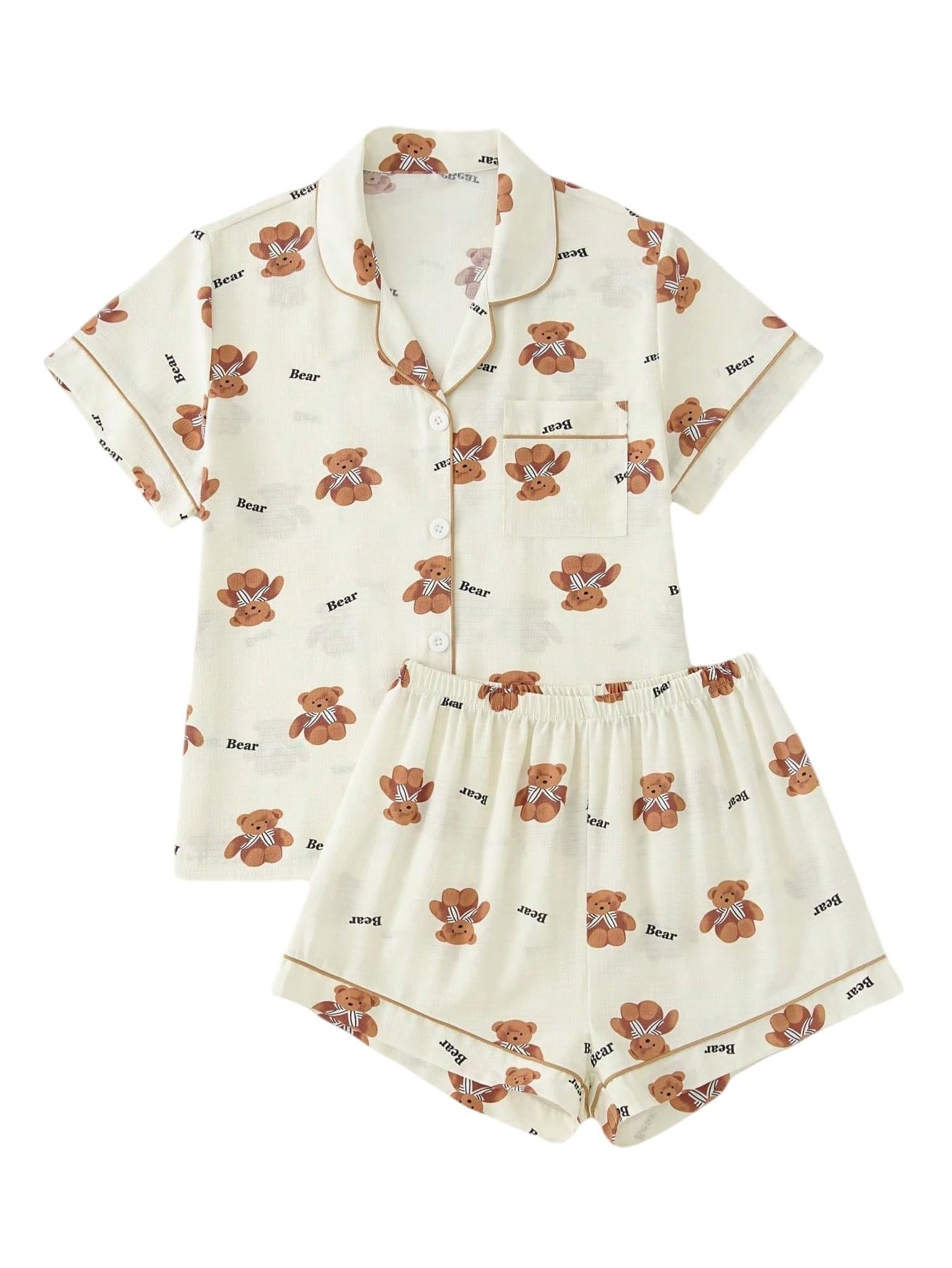 Verdusa Pajamas For Women Set 2 Piece Cute Pjs Sleepwear Lounge Sets