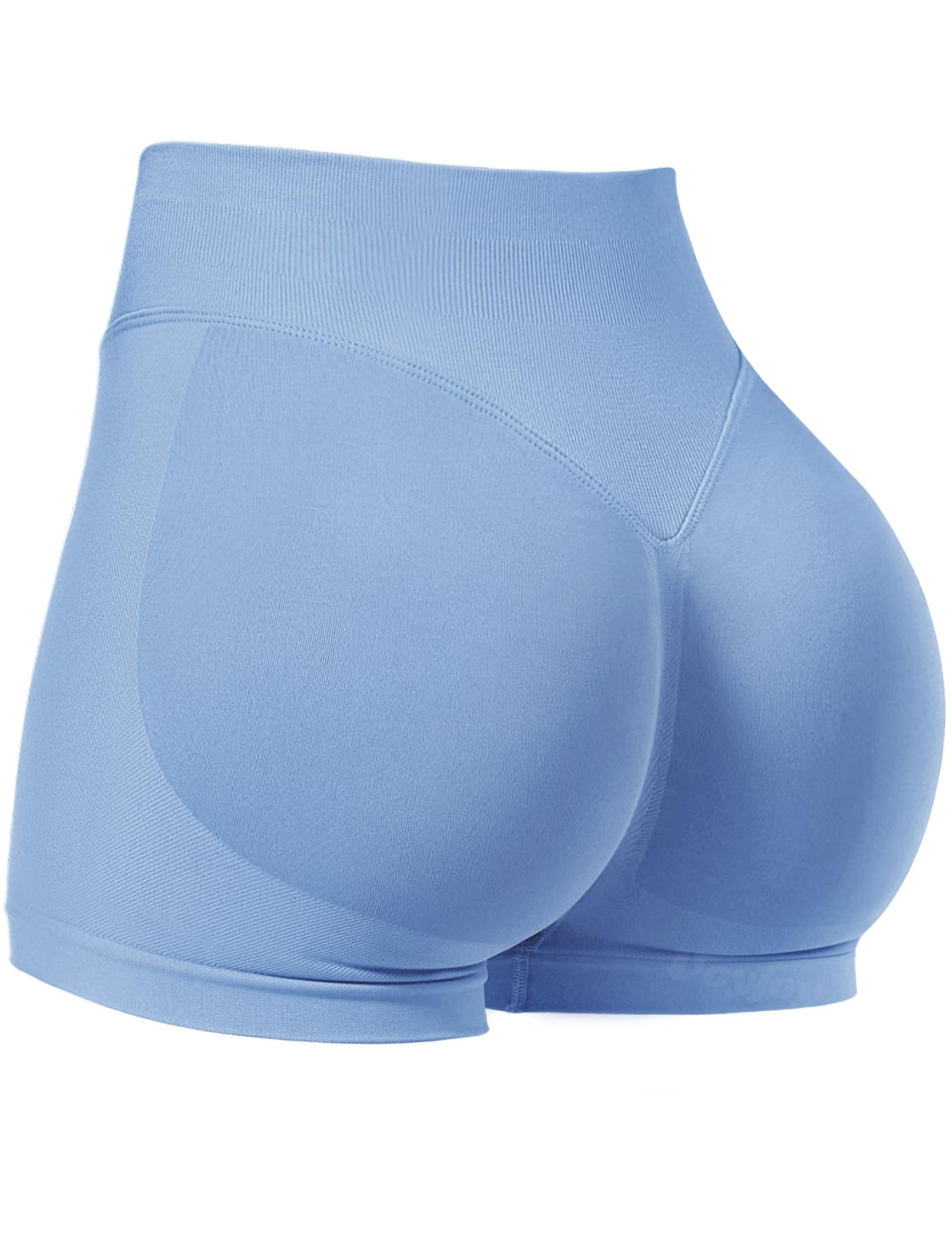 VOYJOY Women Workout Impact Shorts 2.5"/ 3.6"/ 4.5"/ 6" Scrunch Butt Booty | Tummy Control, High Waisted, Bike Short, Gentle Compression, for Women