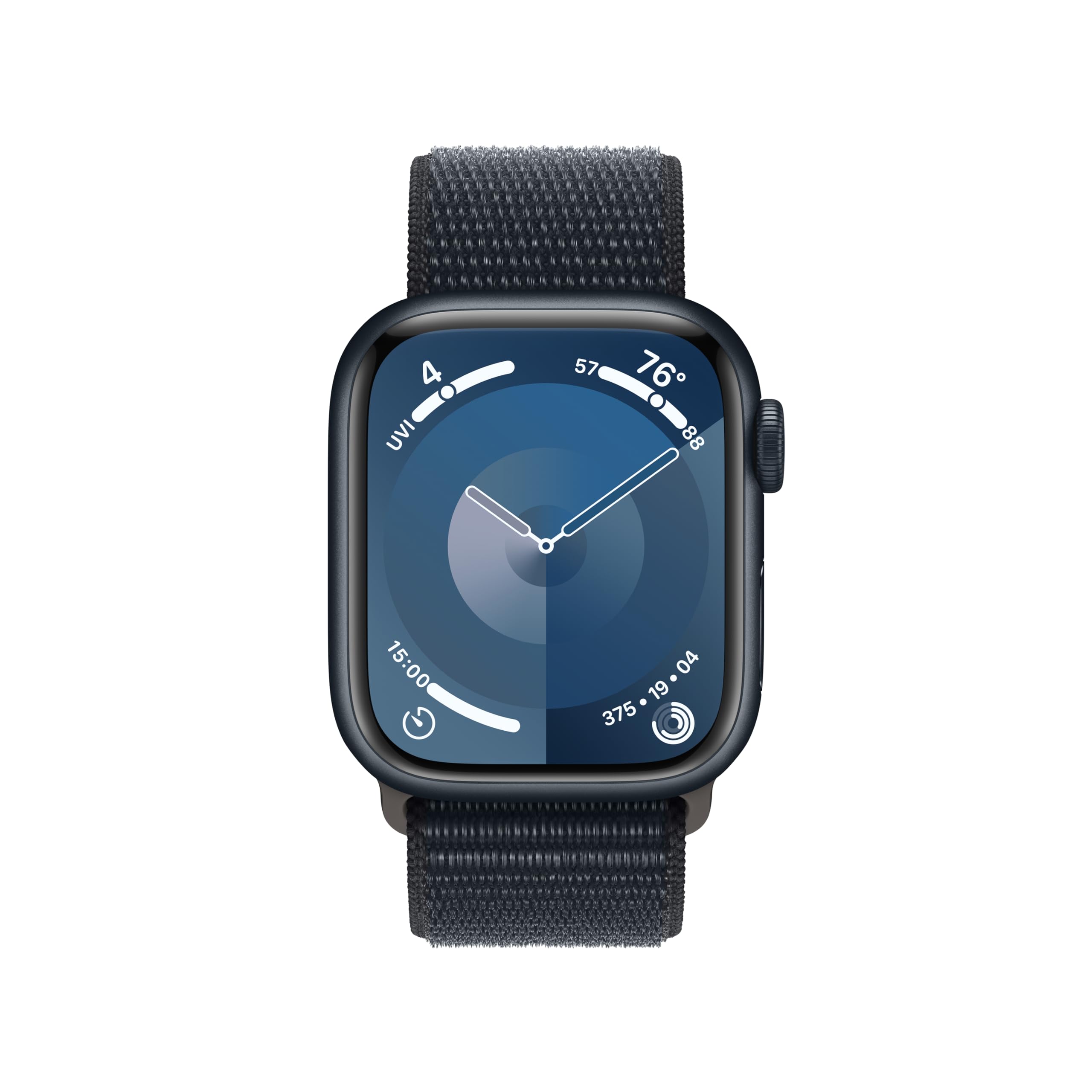 Apple Watch Series 9 [GPS, 45mm] - Starlight Aluminum Case with Starlight Sport Band, S/M (Renewed)
