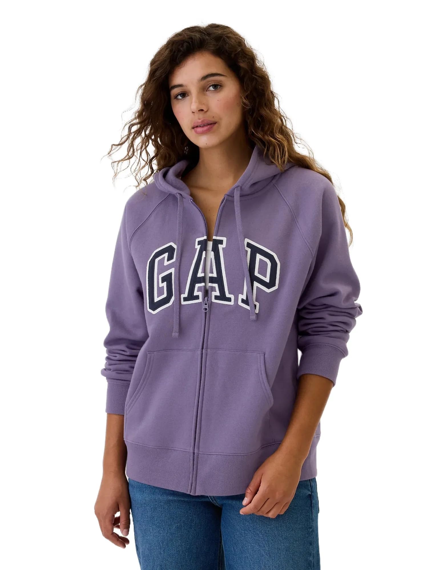 GAP Women's Logo Hoodie Hooded Full Zip Sweatshirt