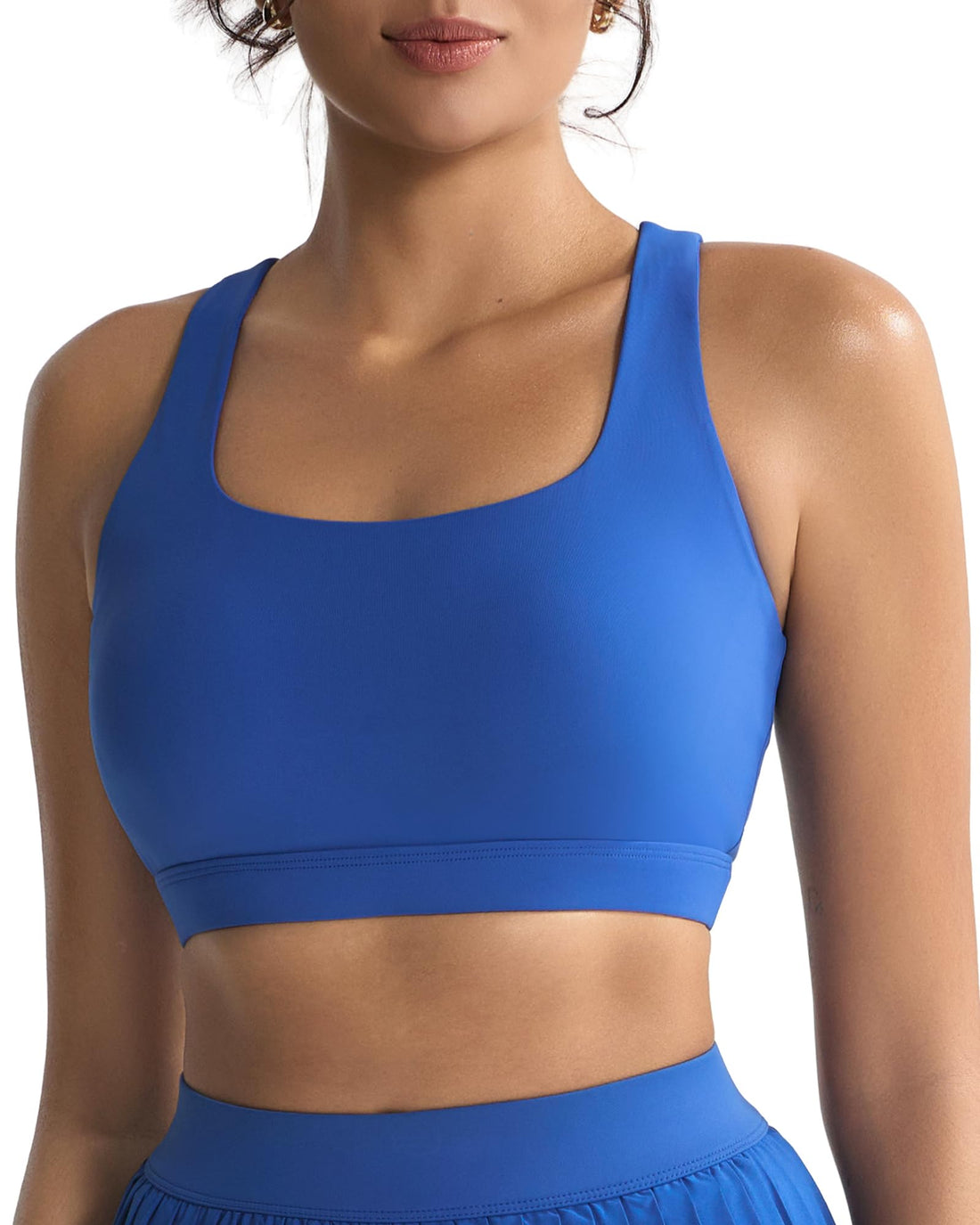 RUNNING GIRL Sports Bras for Women, Molded Cup High Impact Sports Bra Workout Bras for Women High Support Racerback