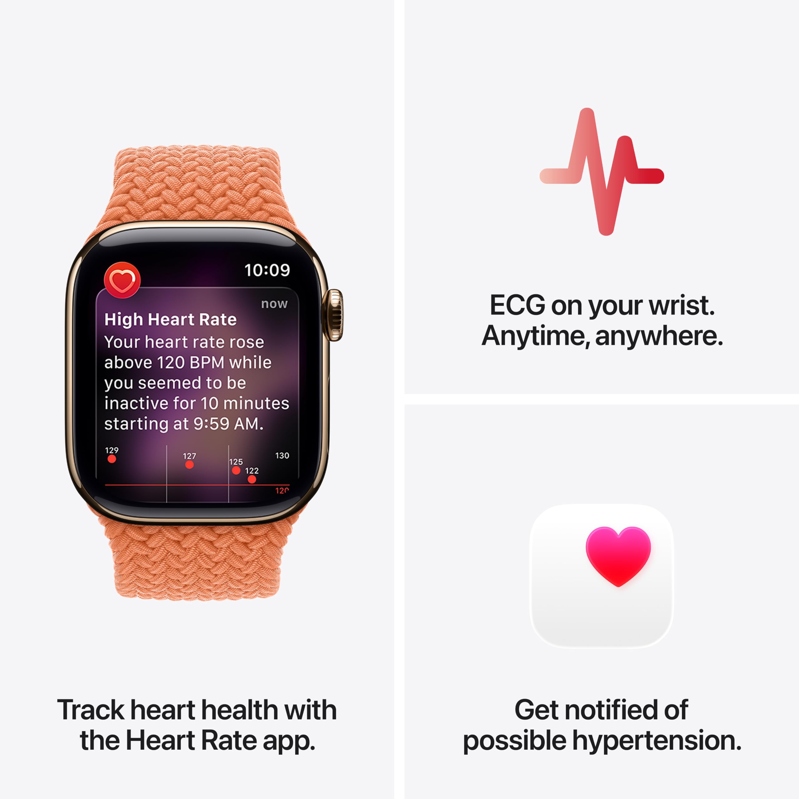 Apple Watch Series 11 [GPS 42mm] Smartwatch with Rose Gold Aluminum Case with Light Blush Sport Band - S/M. Sleep Score, Fitness Tracker, Health Monitoring, Always-On Display, Water Resistant